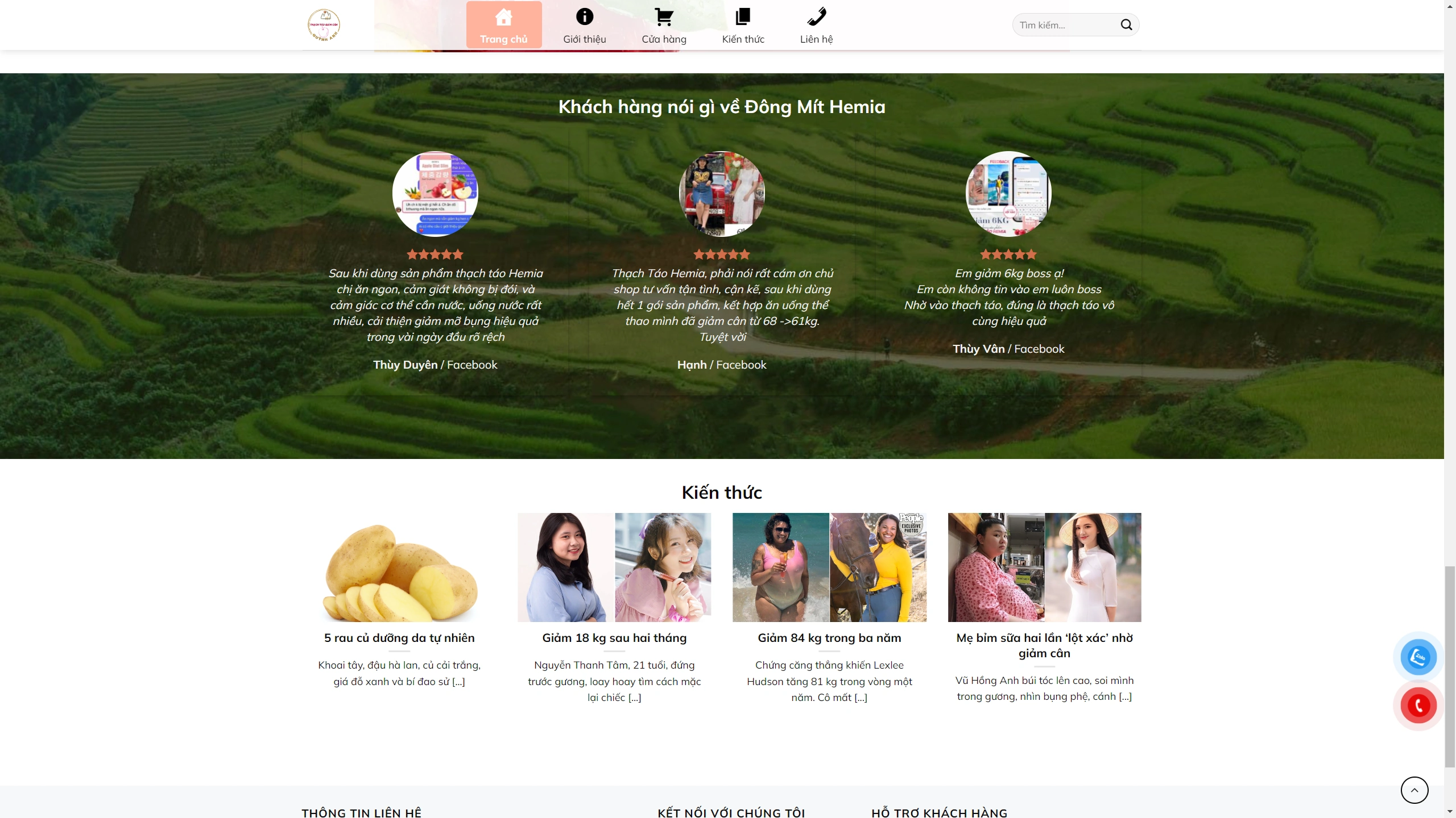 Mẫu Giao Diện Website Bán Thạch Táo  Giảm Cân - ảnh 3