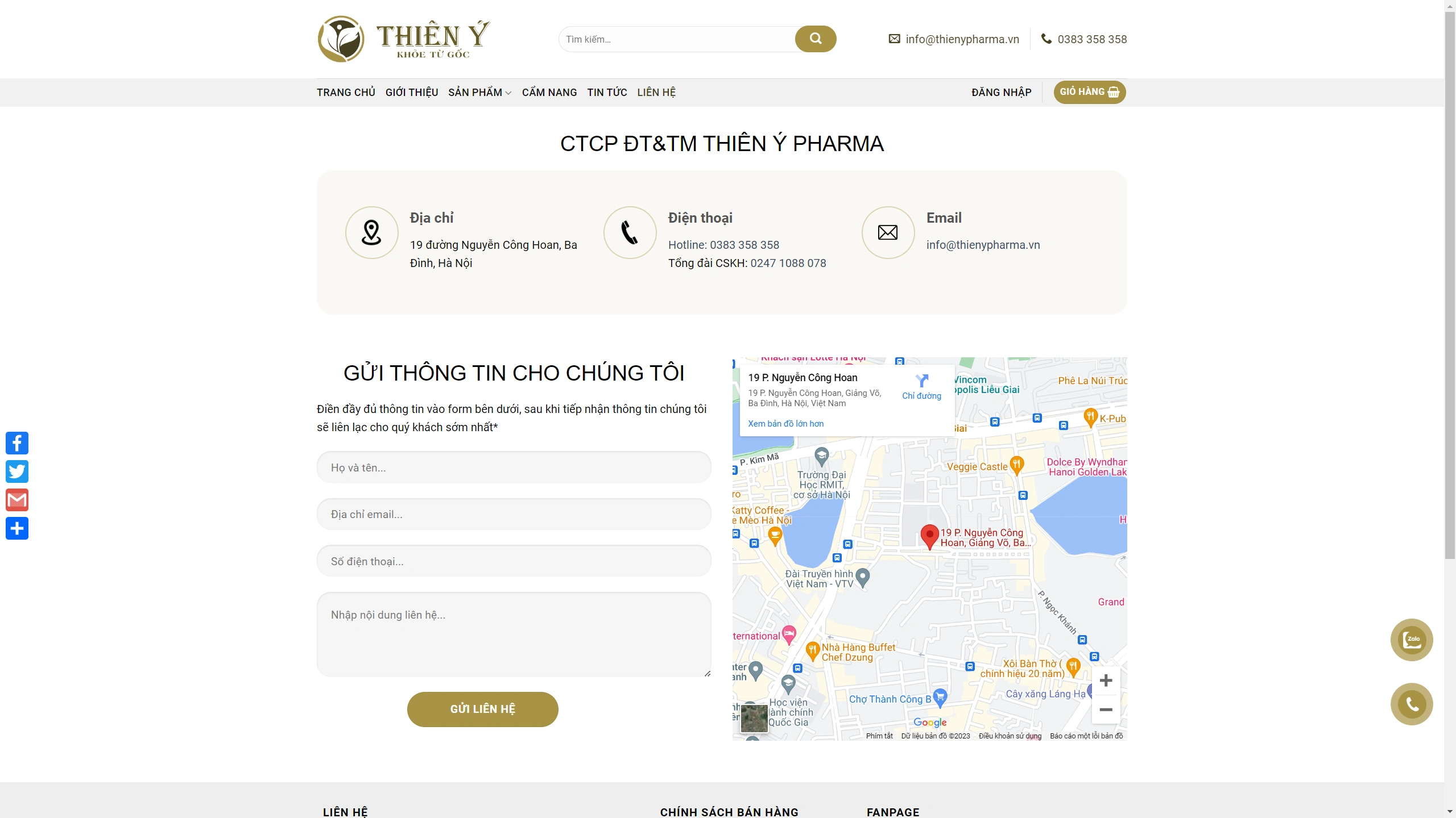 Mẫu Giao Diện Website Kinh Doanh Thực Phẩm Chức Năng - ảnh 3