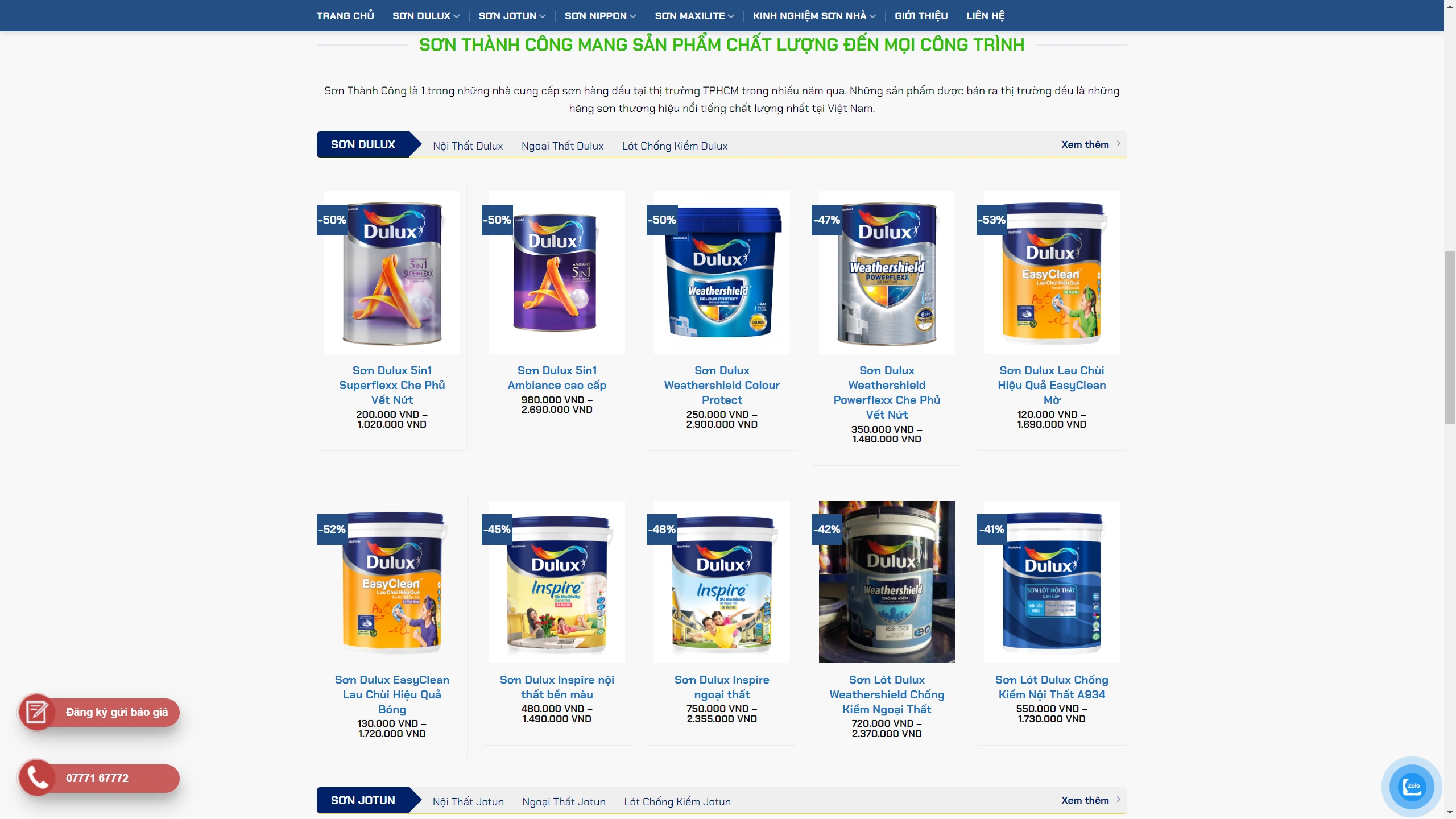 Mẫu Giao Diện Website Kinh Doanh Sơn Chuẩn Seo - ảnh 2