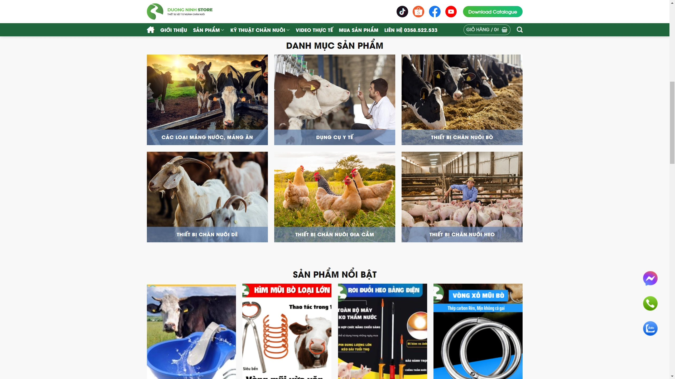 Giao Diện Website Thiết Bị Chăn Nuôi - ảnh 3