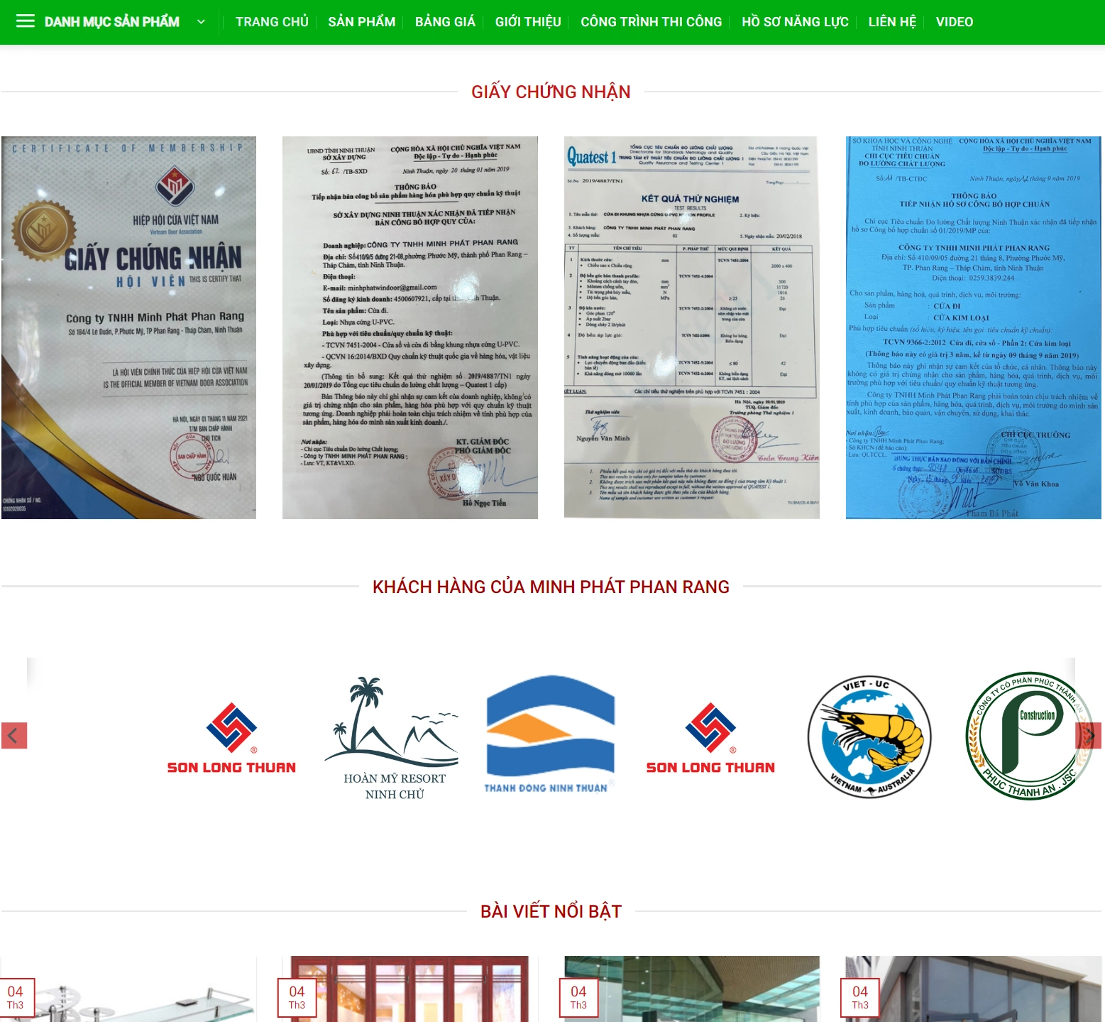 Mẫu Website Cửa Nhôm Xingfa Chuẩn Seo - ảnh 4