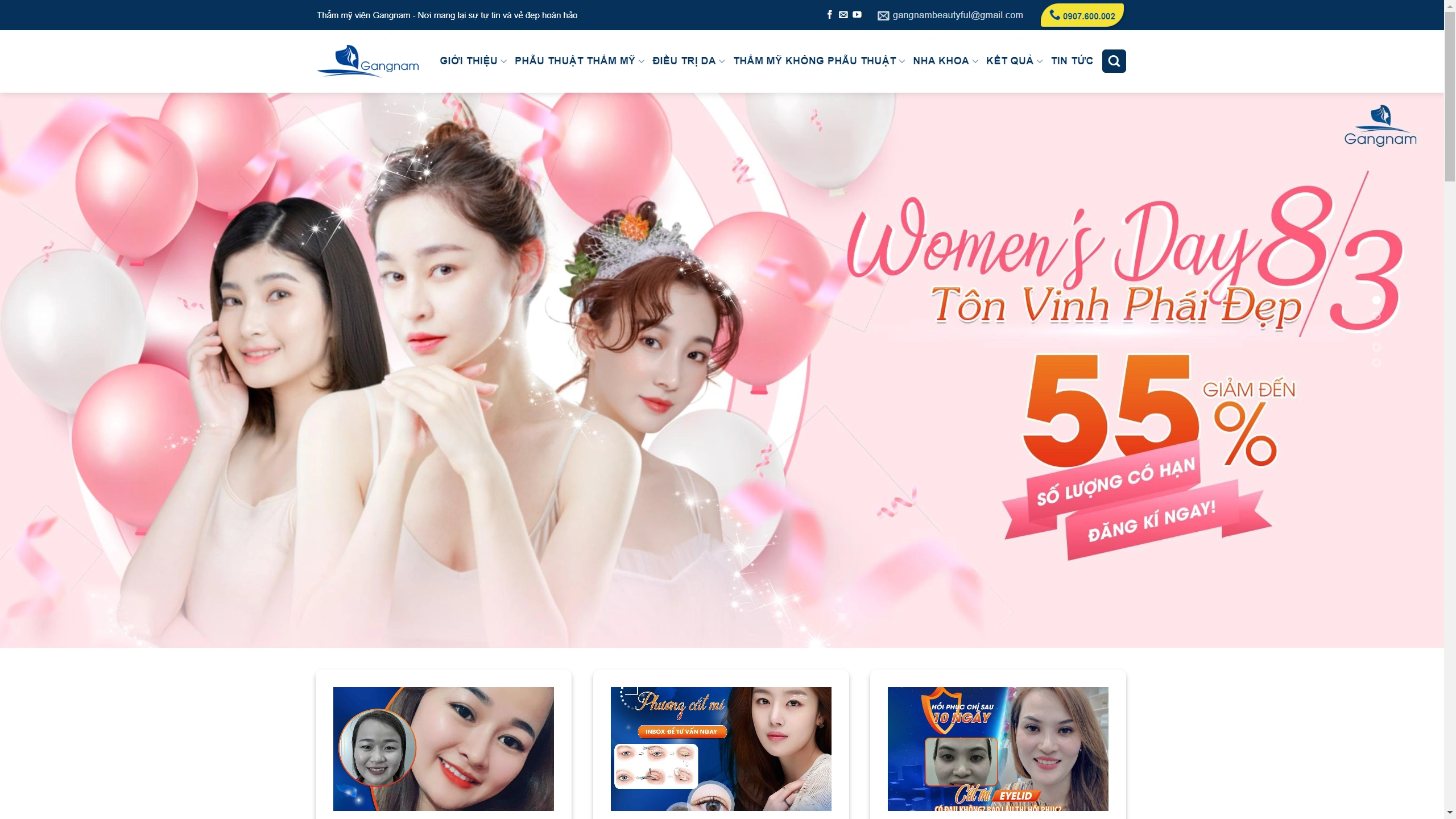 Mẫu Giao Diện Chăm Sóc Sắc Đẹp Chuẩn SEO