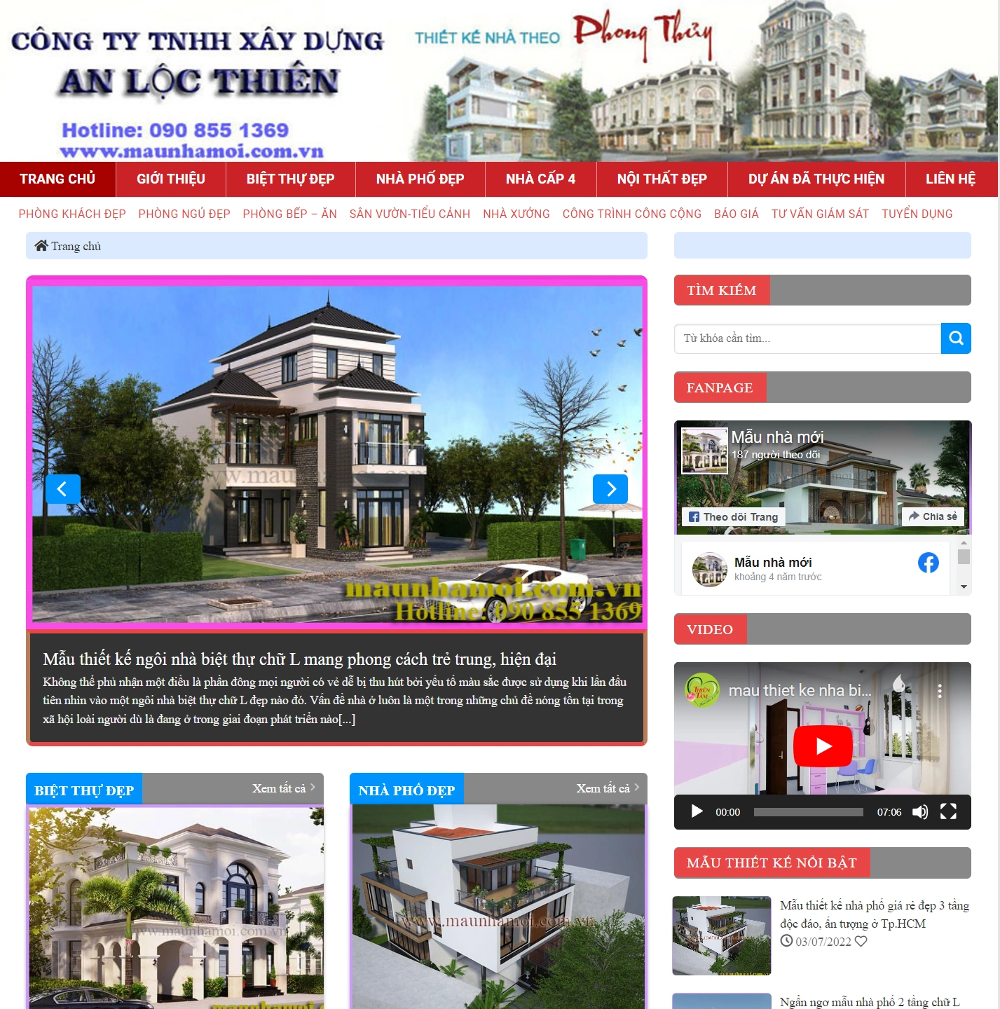 Mẫu Website Thiết Kế Xây Dựng Chuẩn SEO