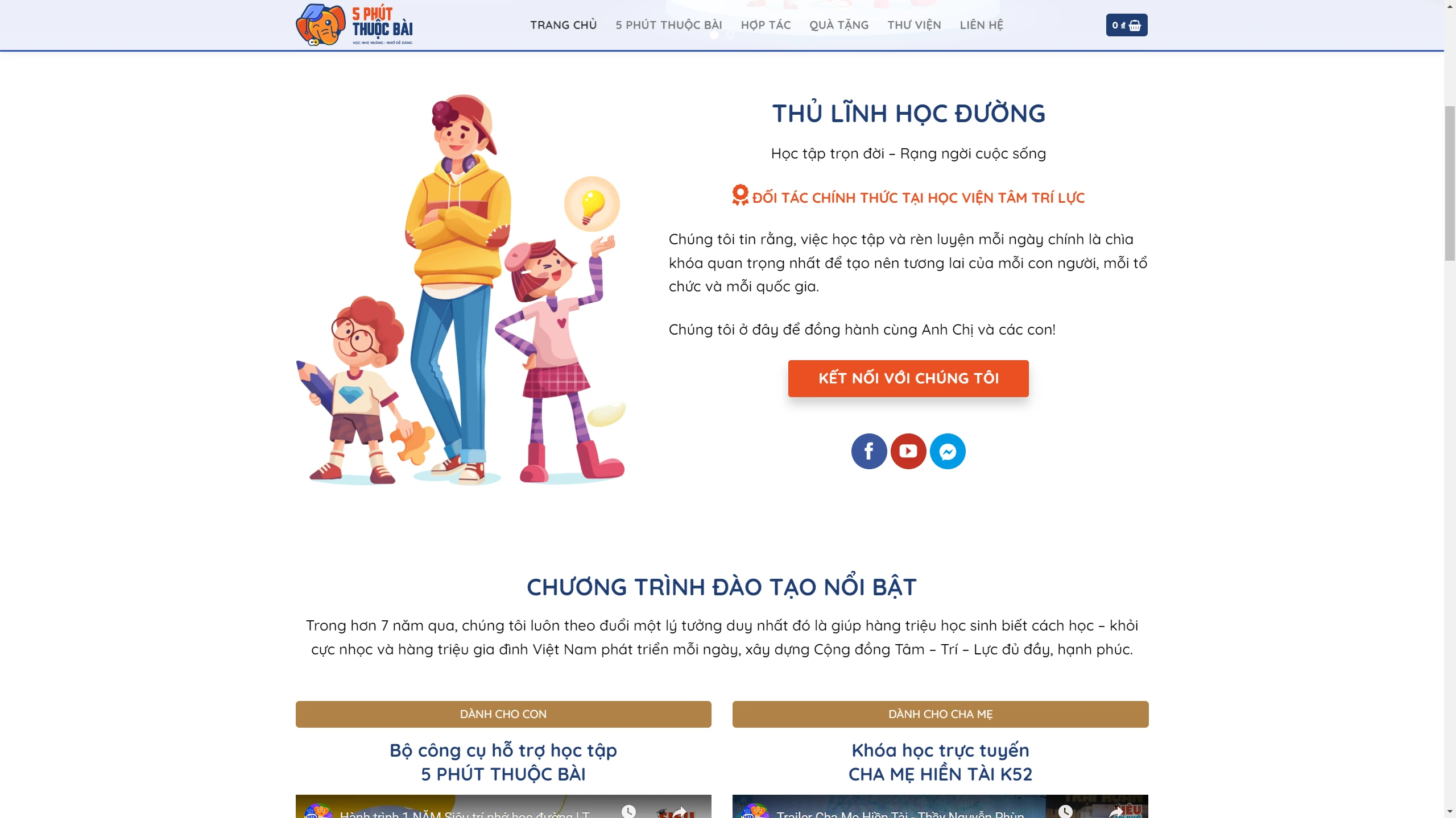 Mẫu Giao Diện Website Khoá Học Cho Phụ Huynh - Trẻ Em - ảnh 2