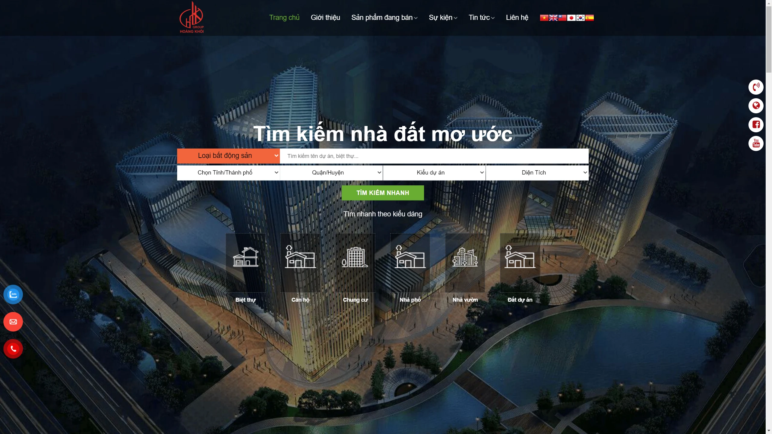Mẫu Giao Diện Website Bất Động Sản Chuẩn SEO