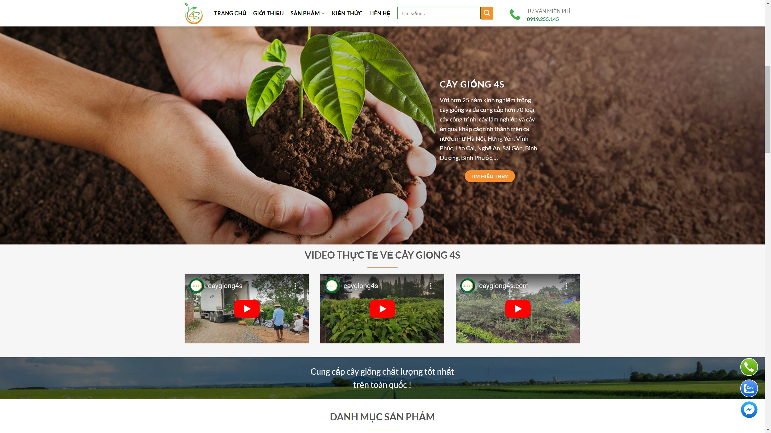 Mẫu Giao Diện Website Cây Giống Chuẩn Seo - ảnh 2