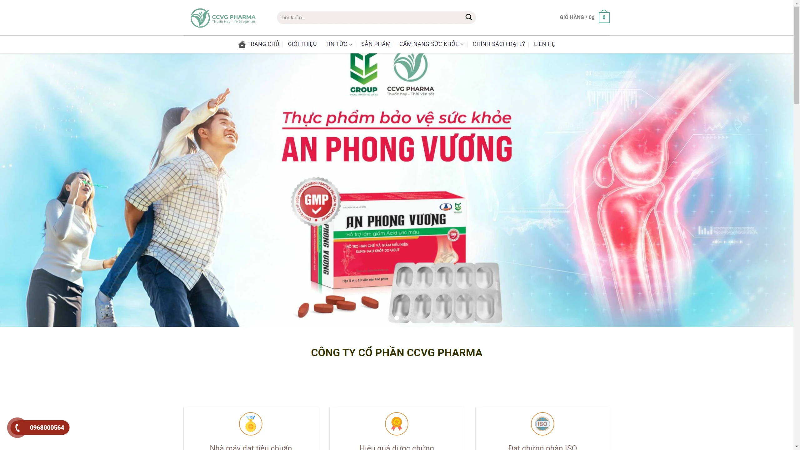 Mẫu Giao Diện Website Thực Phẩm Chức Năng
