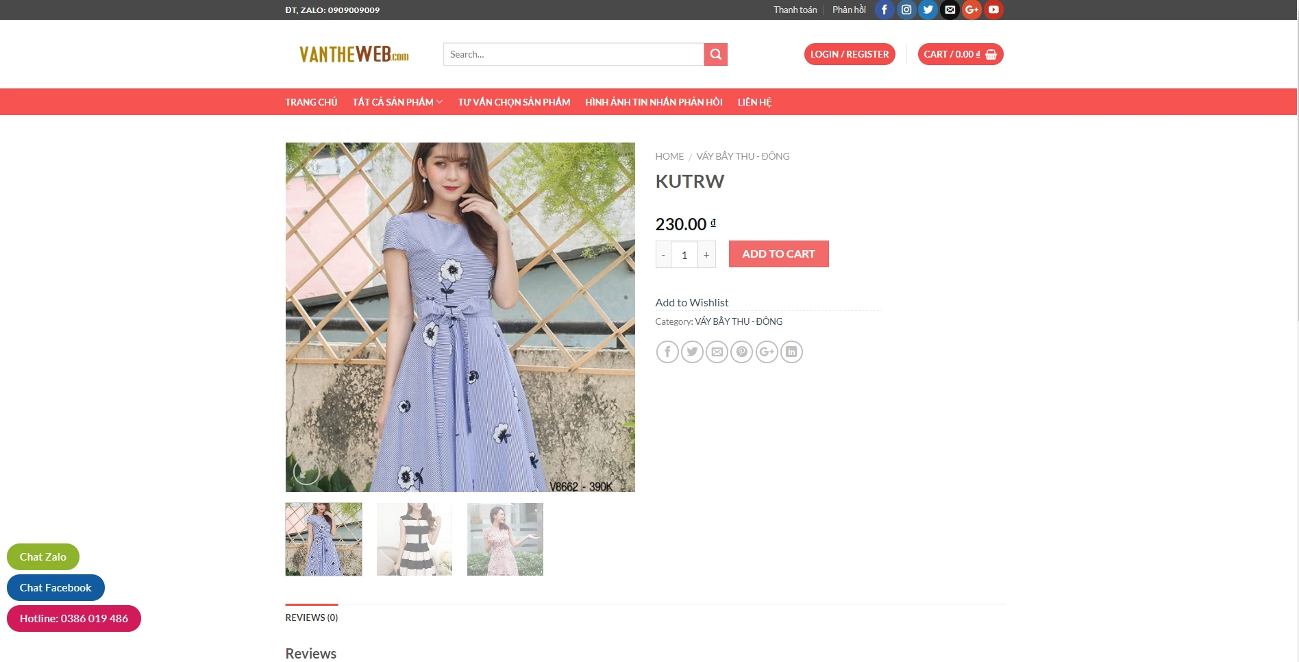 Mẫu Website Thời Trang 1 Chuẩn Seo - ảnh 3