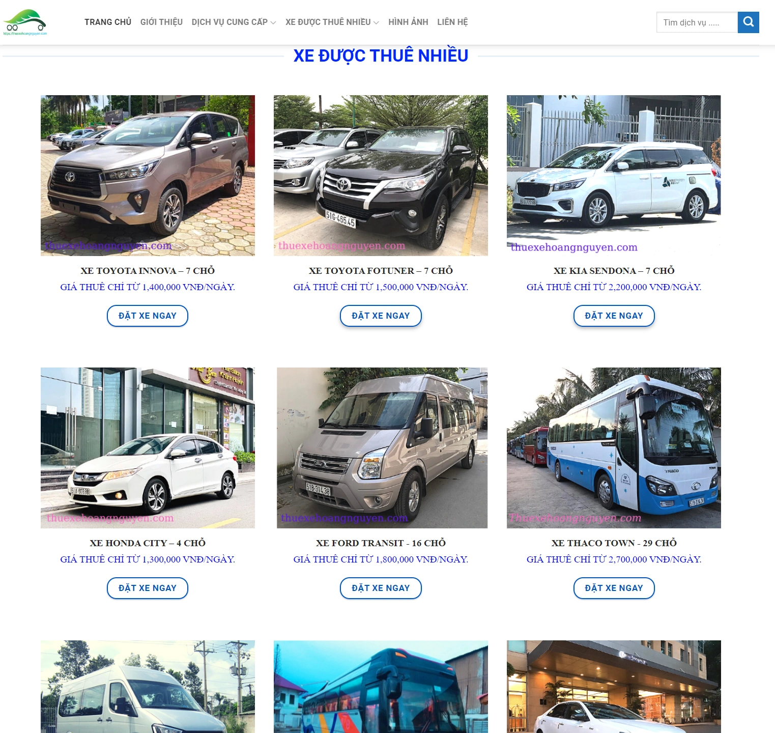 Mẫu Giao Diện Flatsome Website Xe Khách - Xe Tải - ảnh 3