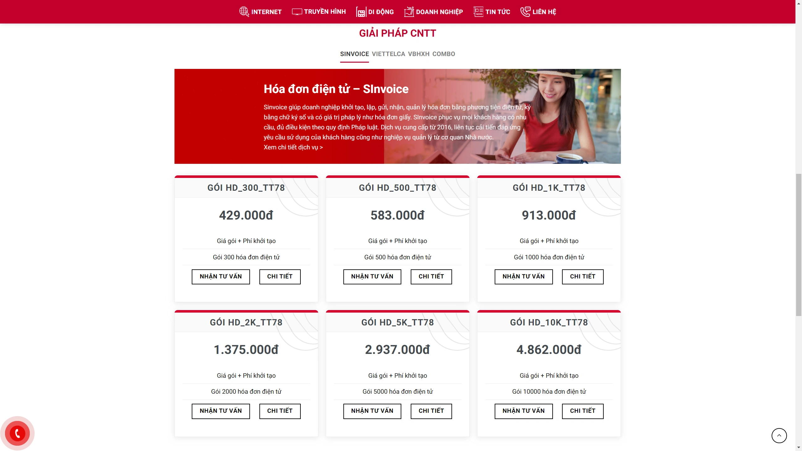 Mẫu Website Kinh Doanh Dịch Vụ Truyền Hình - ảnh 2