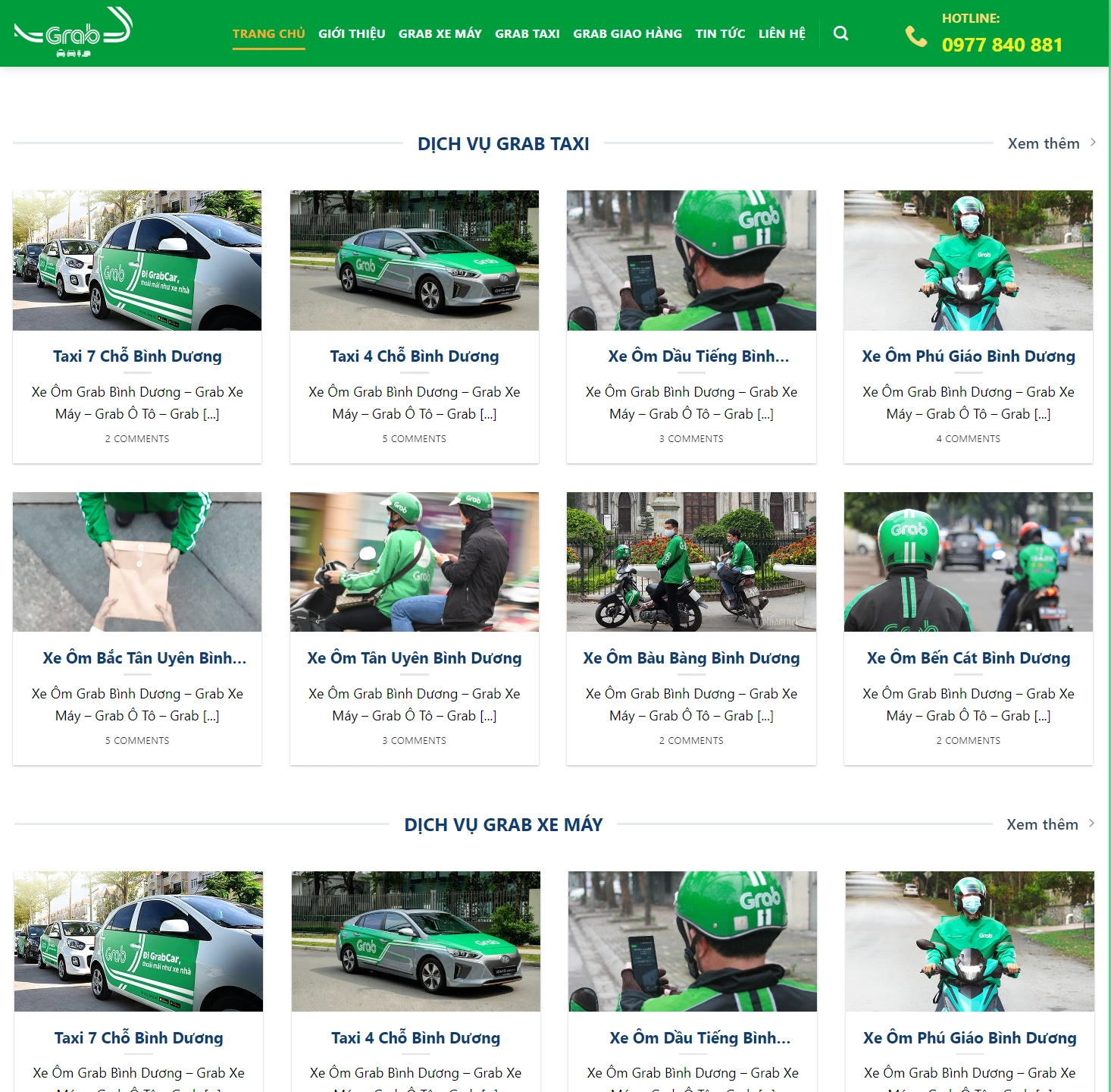 Mẫu Website Grab Xe Ôm Công Nghệ Flatsome Chuẩn Seo - ảnh 2