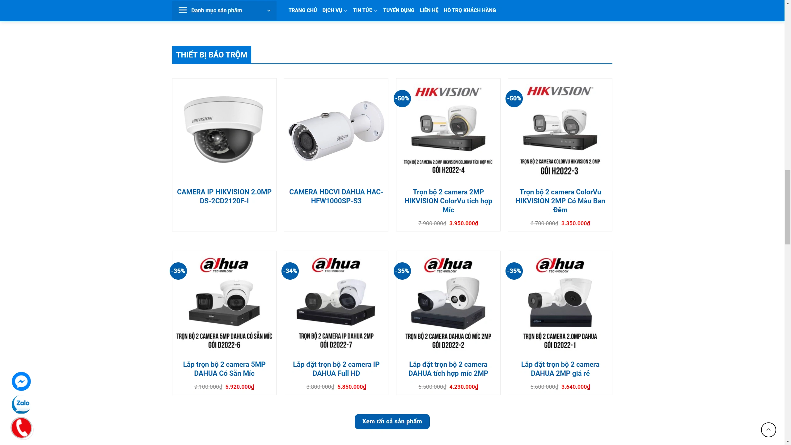 Mẫu Giao Diện Website Thiết Bị Điện Tử - Camera - ảnh 2
