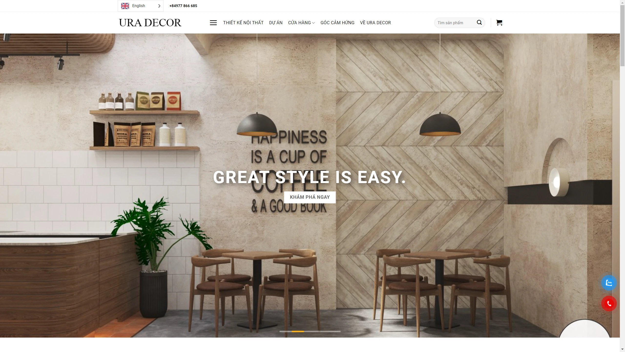 Mẫu Giao Diện Website Thiết Kế - Trang Trí  Nội Thất