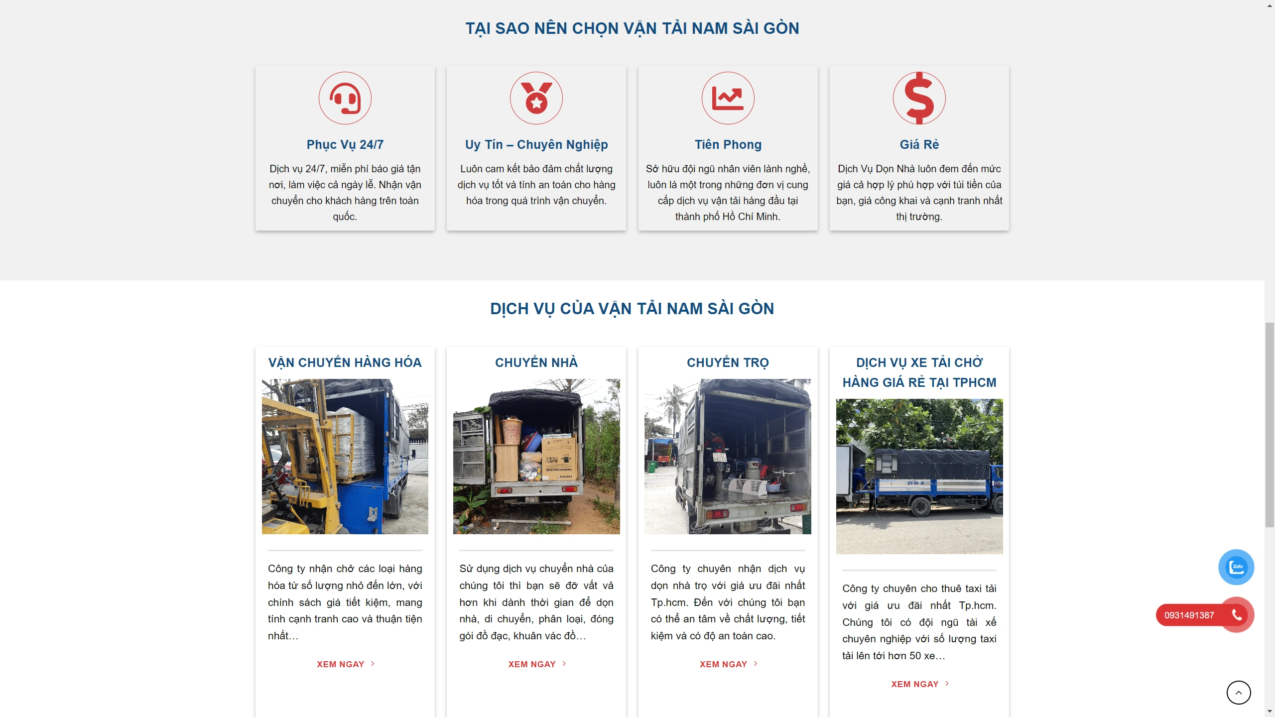 Mẫu Giao Diện Website Vận Tải Chuyển Nhà Chuẩn Seo - ảnh 3