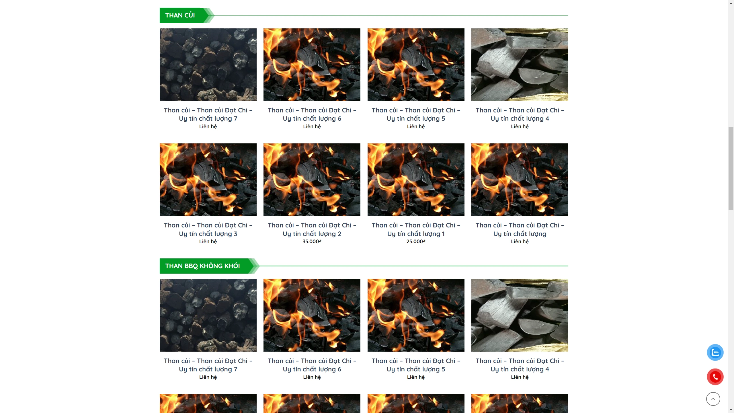 Mẫu Website Giao Diện Bán Than Củi - ảnh 3