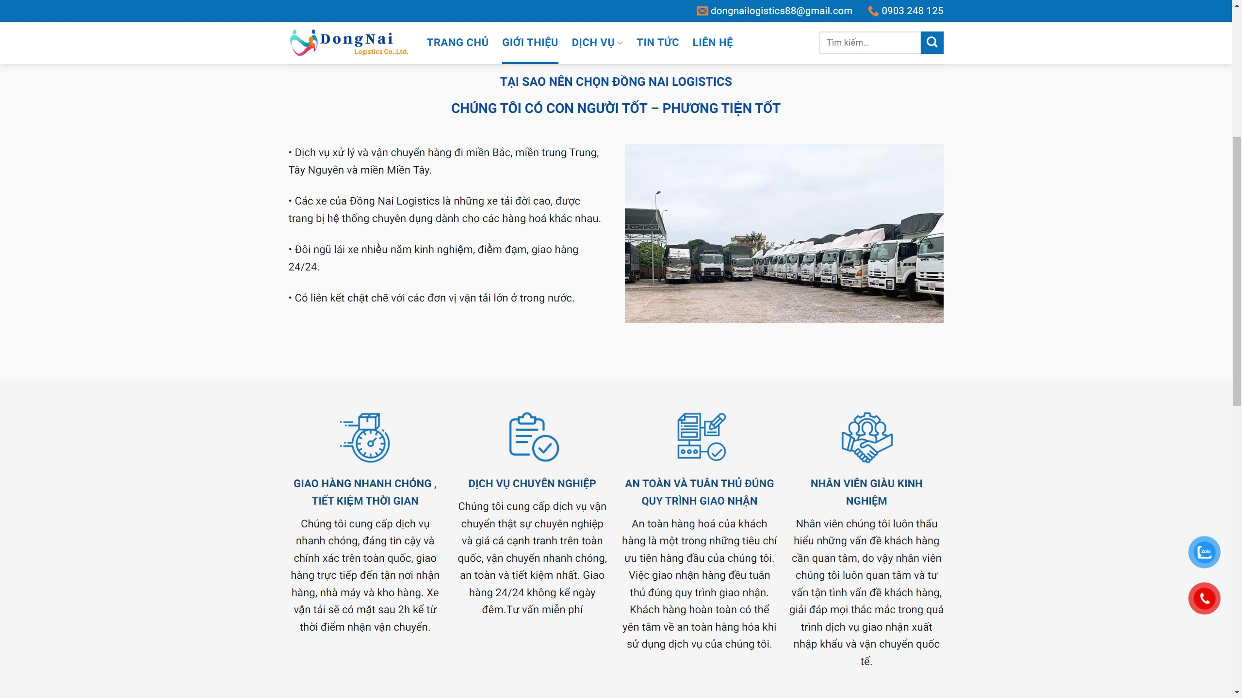 Mẫu Giao Diện Flatsome Website Vận Chuyển Hàng Hoá - ảnh 2