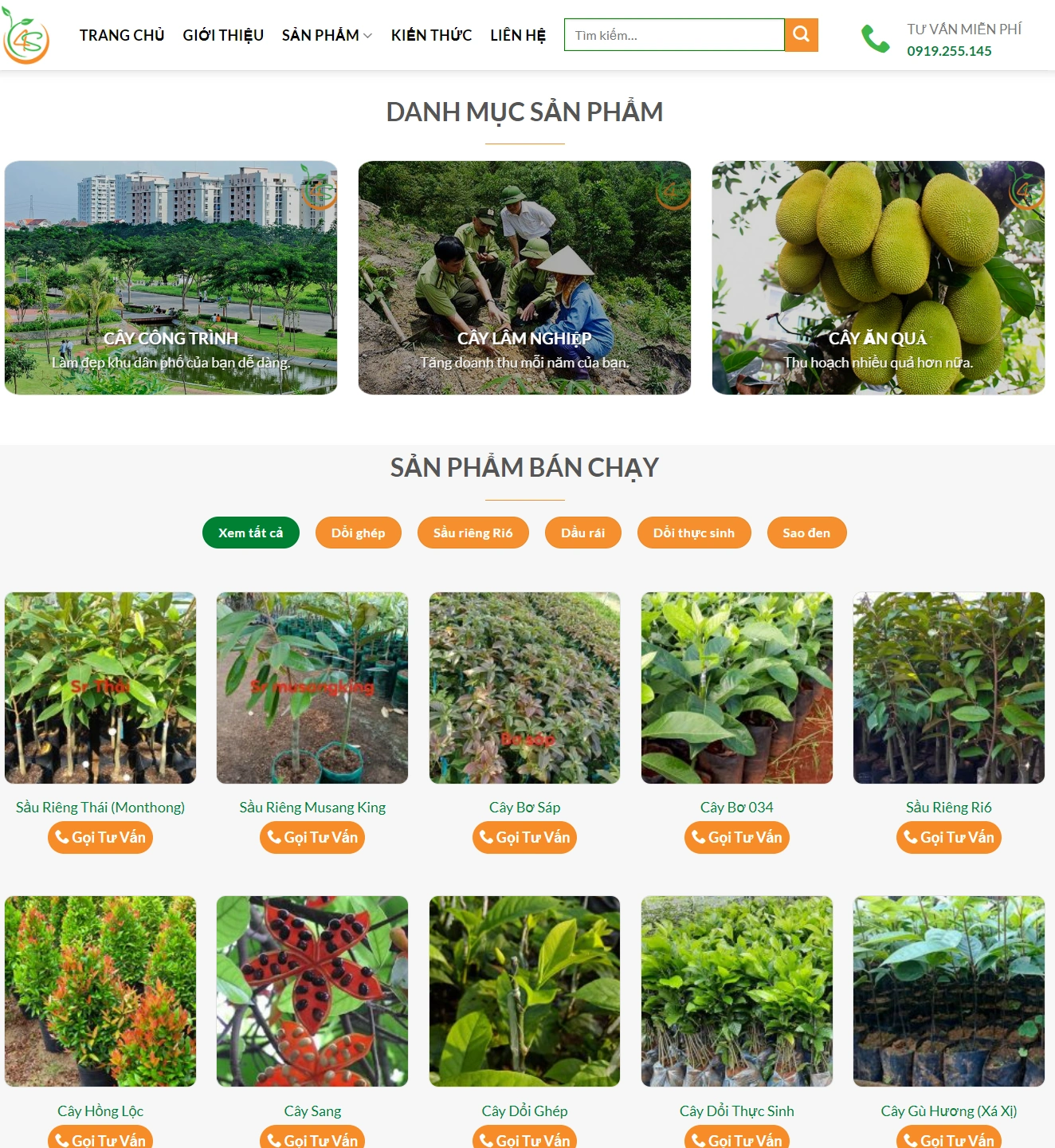 Mẫu Giao Diện Website Cây Giống Chuẩn Seo - ảnh 3