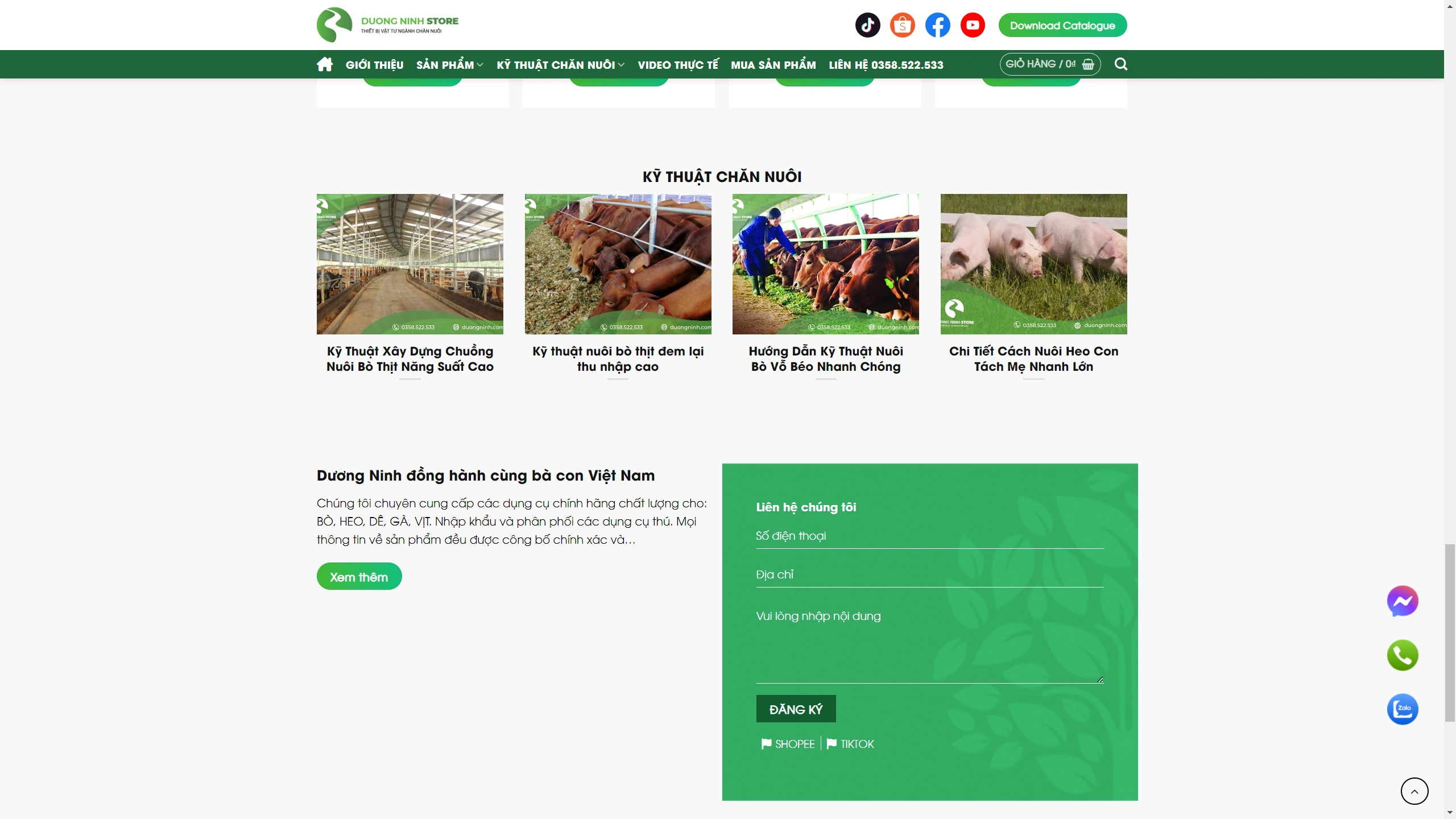 Giao Diện Website Thiết Bị Chăn Nuôi - ảnh 4