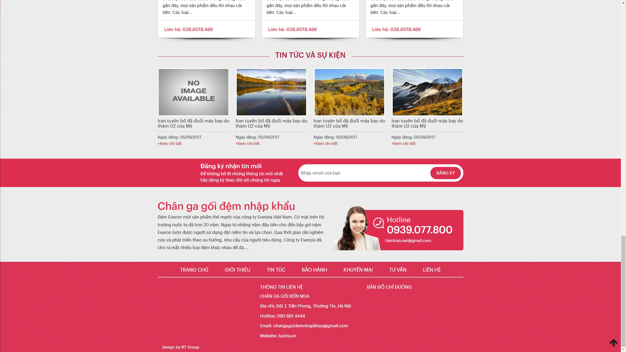 Mẫu Website Kinh Doanh Chăn Ga Gối Chuẩn Seo - ảnh 3