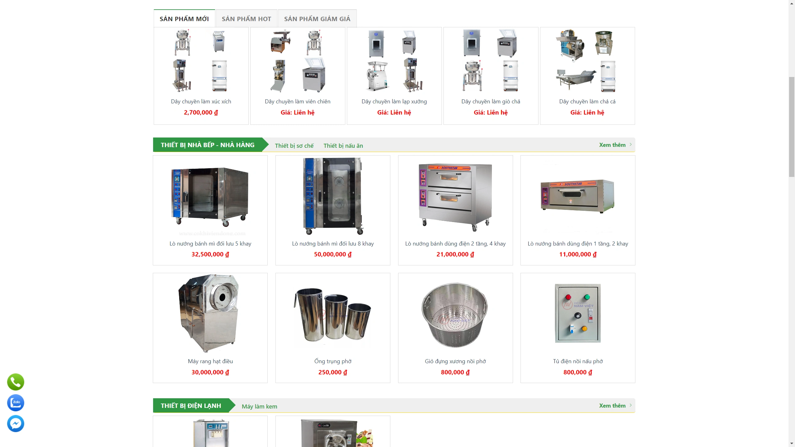 Mẫu Giao Diện Website Siêu Thị Máy Thực Phẩm - ảnh 2