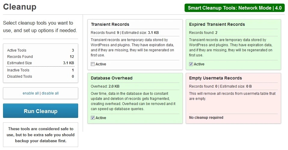 Smart Cleanup Tools 5.0 | Plugin Làm Sạch Và Nhẹ Website Wordpress Mạnh Nhất - ảnh 3