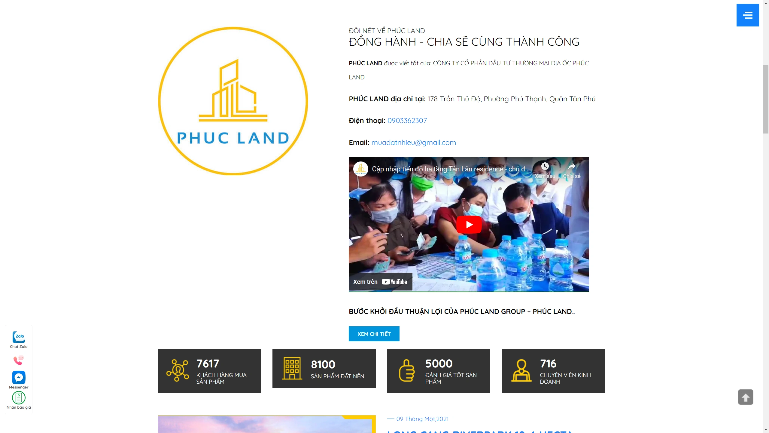 Mẫu Giao Diện Website Dự Án Bất Động Sản Pro