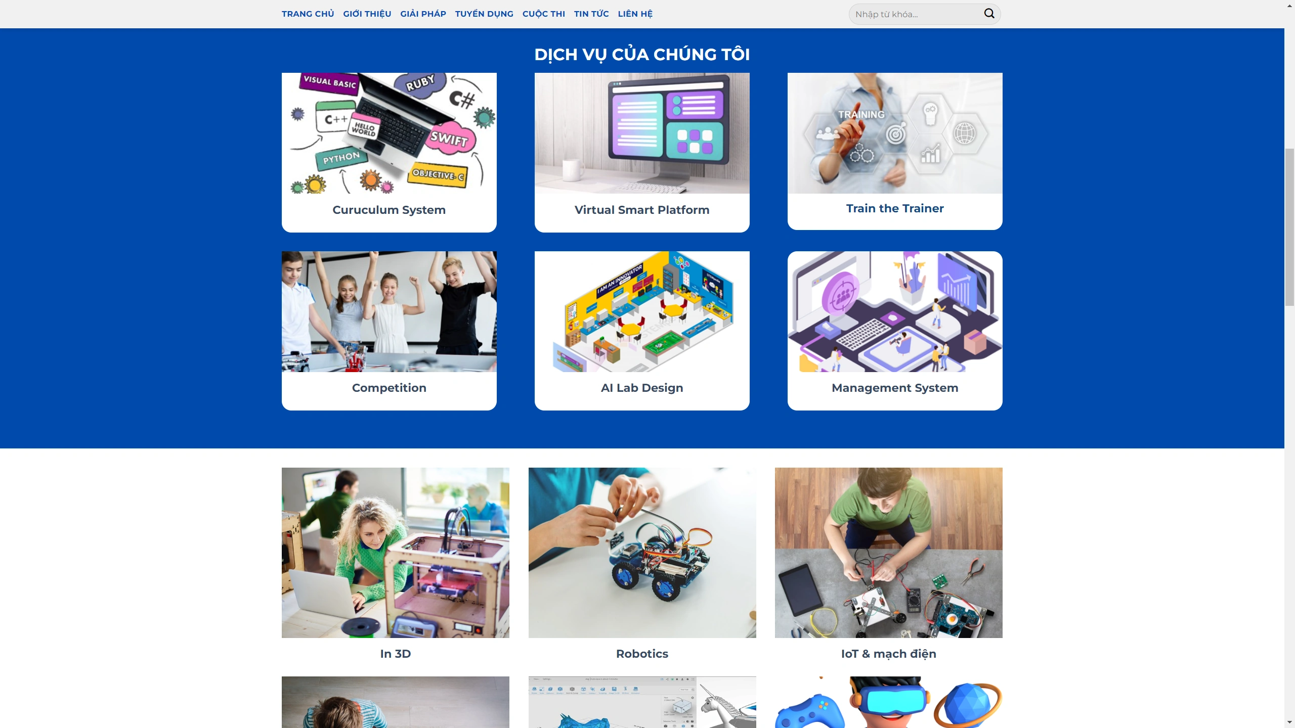 Mẫu Giao Diện Website Chương Trình Giáo Dục Việt Nam - ảnh 2