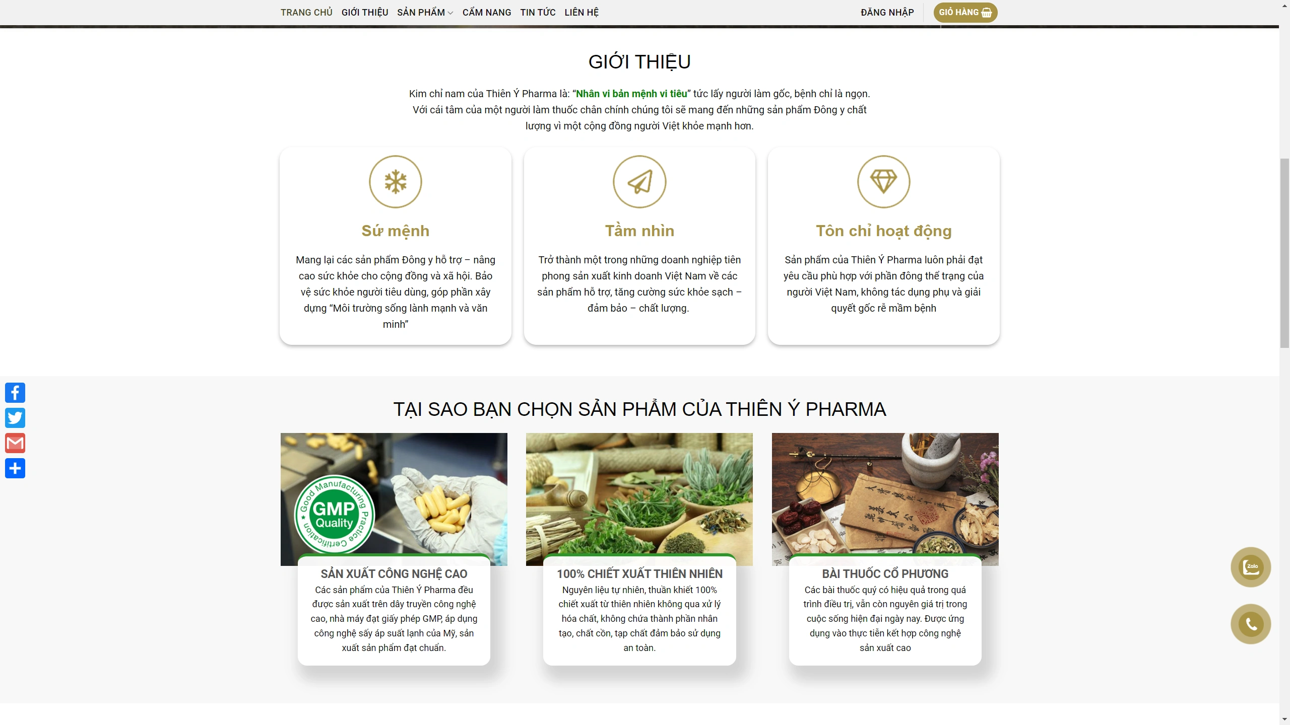 Mẫu Giao Diện Website Kinh Doanh Thực Phẩm Chức Năng - ảnh 2