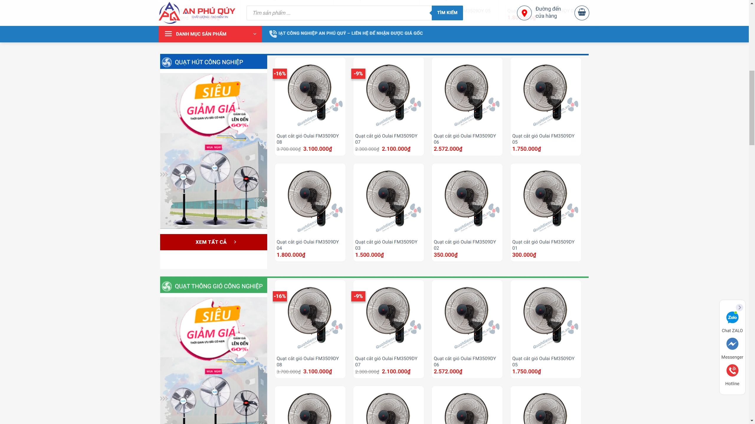 Mẫu Website Quạt Công Nghiệp Chuẩn Seo - ảnh 3