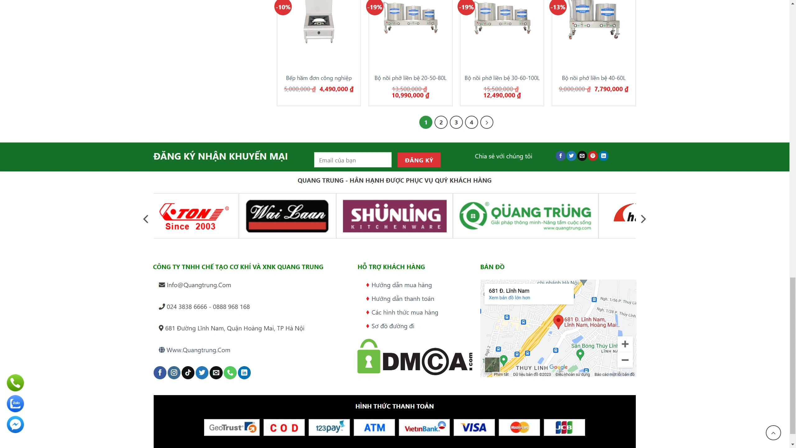 Mẫu Giao Diện Website Siêu Thị Máy Thực Phẩm - ảnh 4