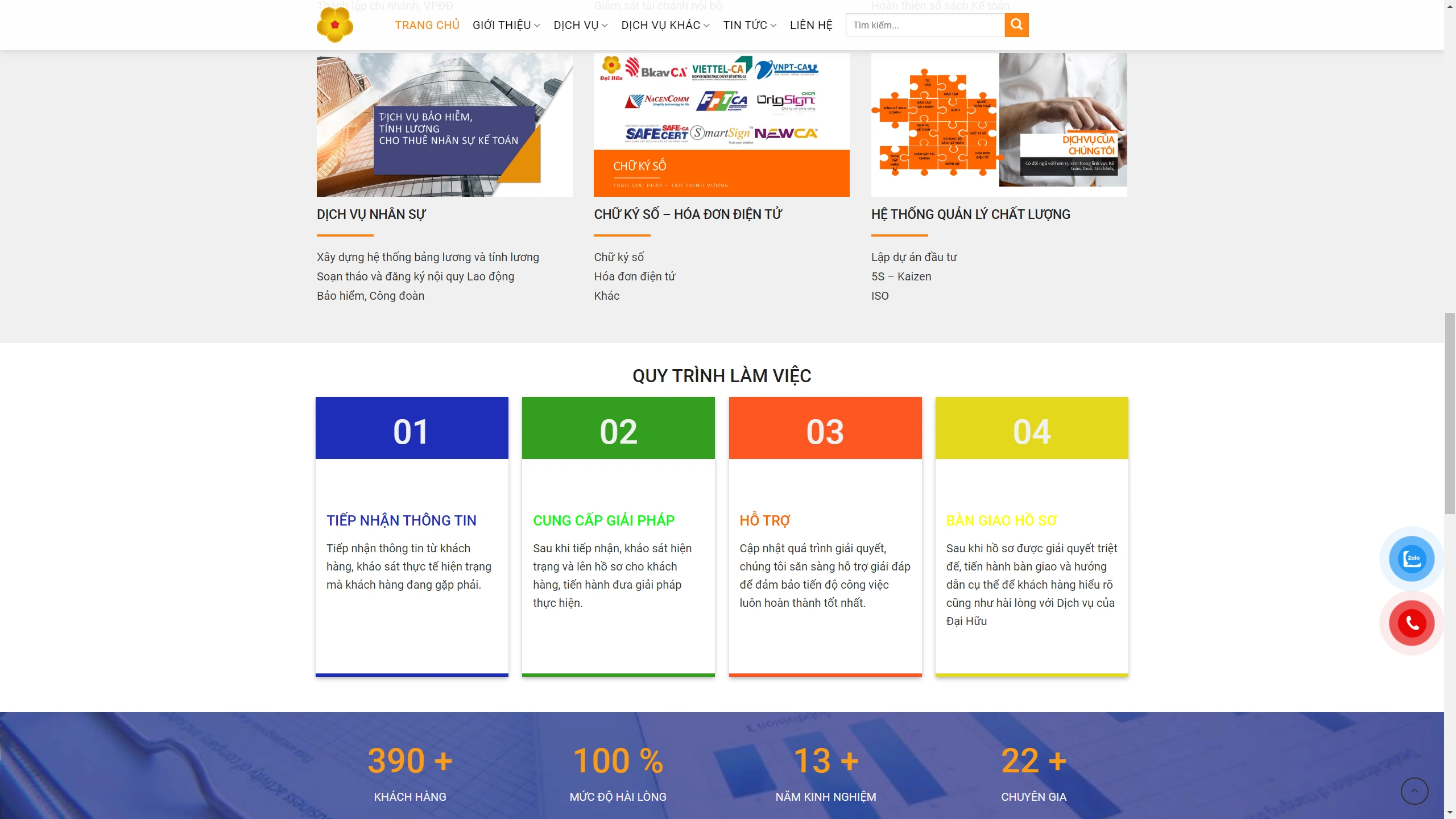 Mẫu Giao Diện Website Kế Toán Thuế - ảnh 3