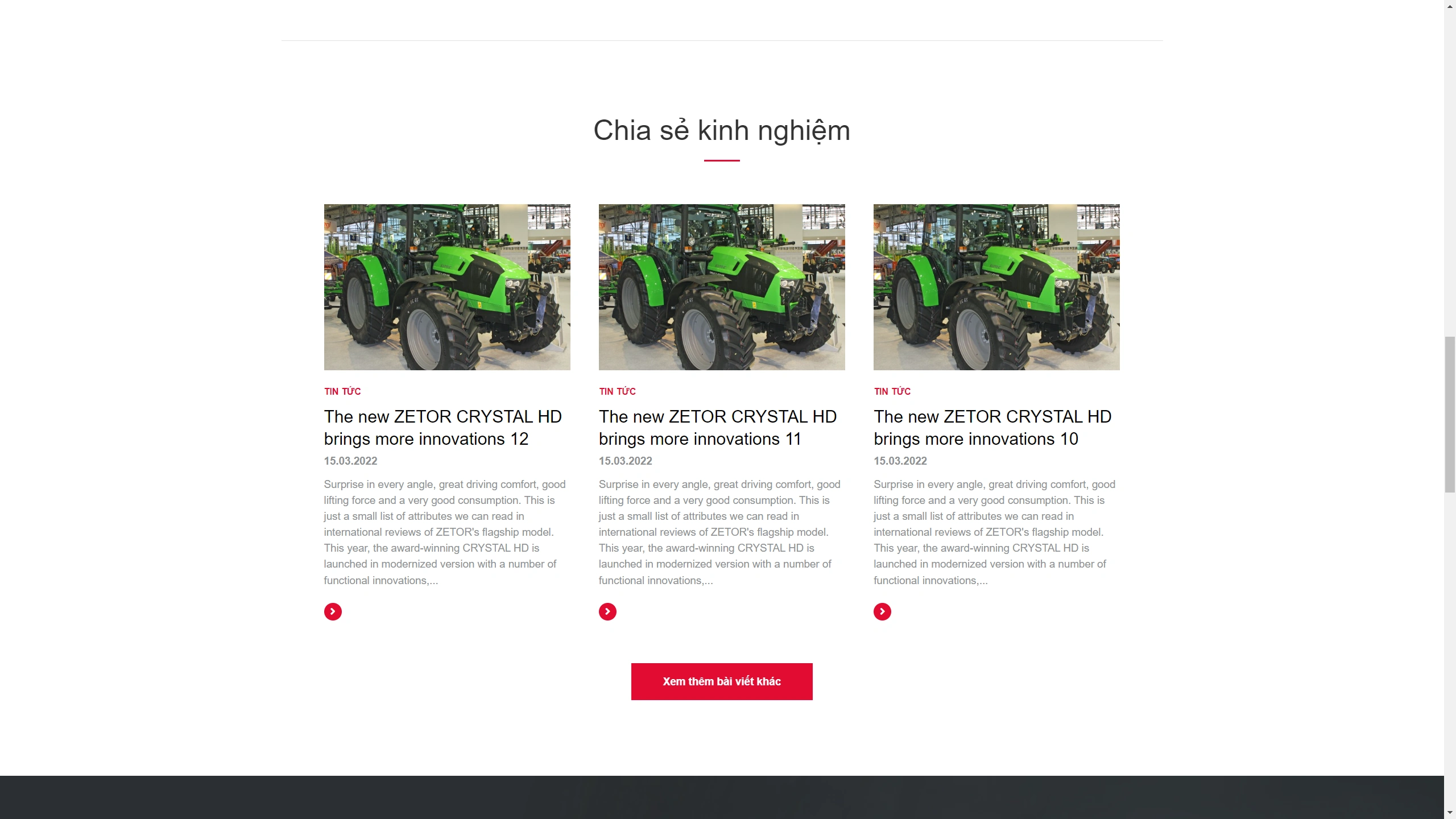 Mẫu Giao Diện Website Kinh Doanh Máy Kéo - ảnh 3