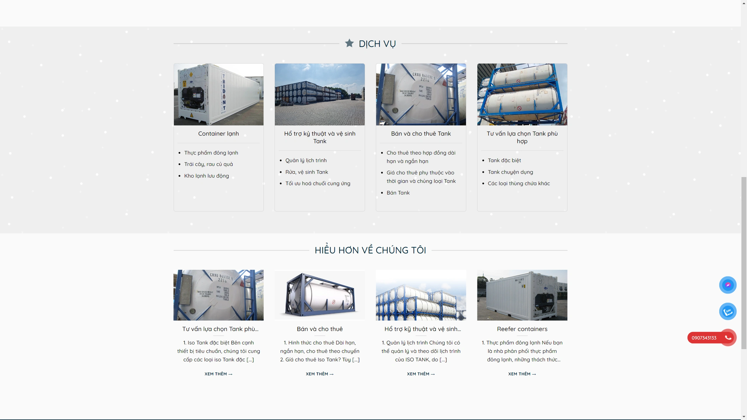 Giao Diện Website Vận Tải Chất Lỏng - Hàng Lạnh Chuẩn Seo - ảnh 2