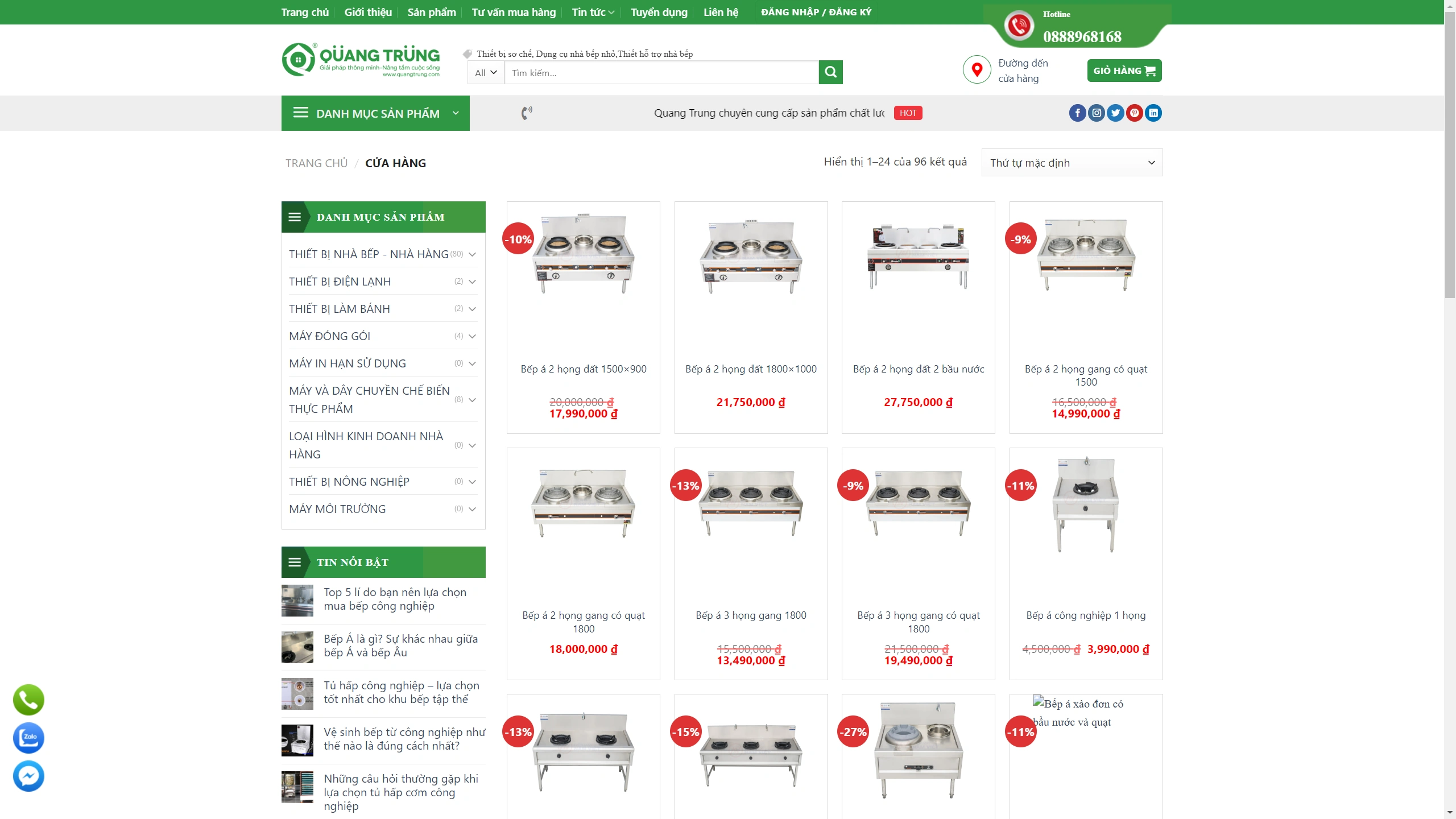 Mẫu Giao Diện Website Siêu Thị Máy Thực Phẩm - ảnh 3