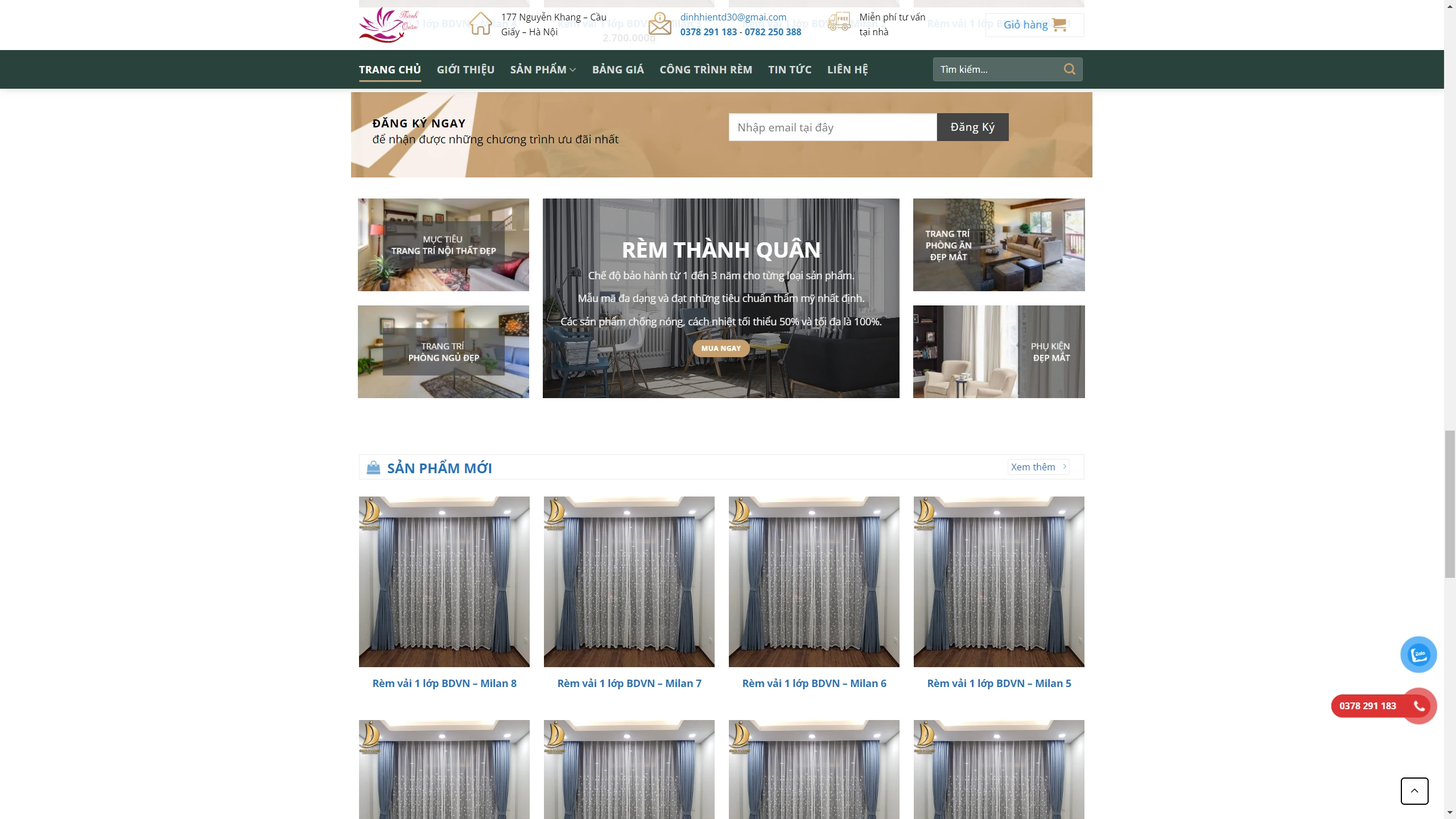 Mẫu Website Kinh Doanh Rèm Cửa Chuẩn Seo - ảnh 3