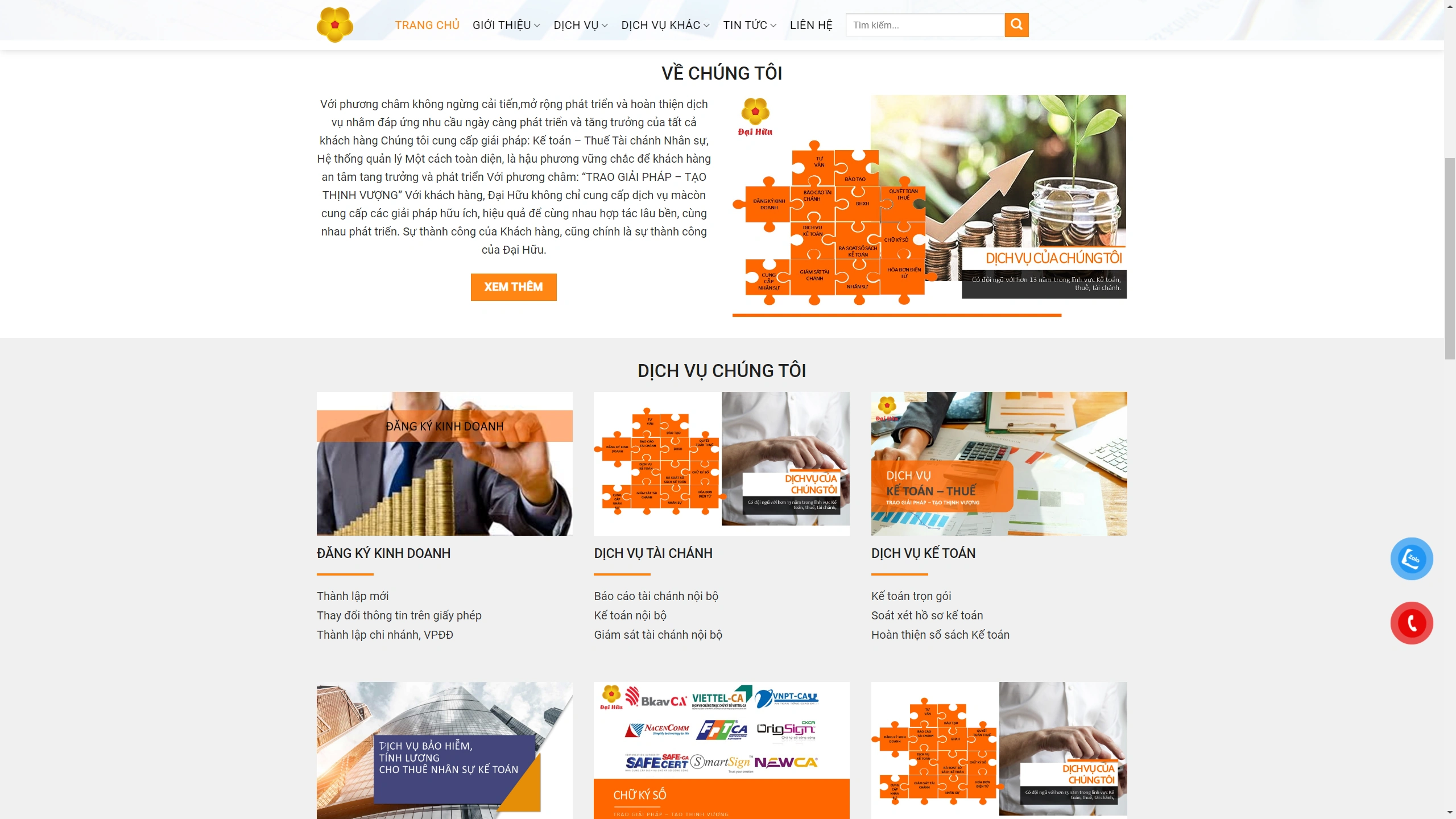Mẫu Giao Diện Website Kế Toán Thuế - ảnh 2