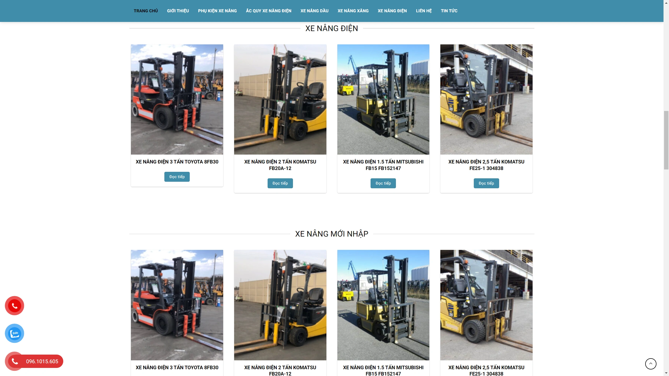 Mẫu Giao Diện Website Bán Xe Nâng - ảnh 3