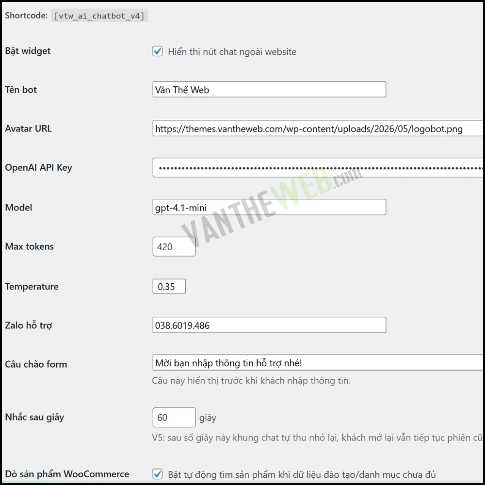 Ai Chatbot Tự Động Trả Lời Website Wordpress - ảnh 4