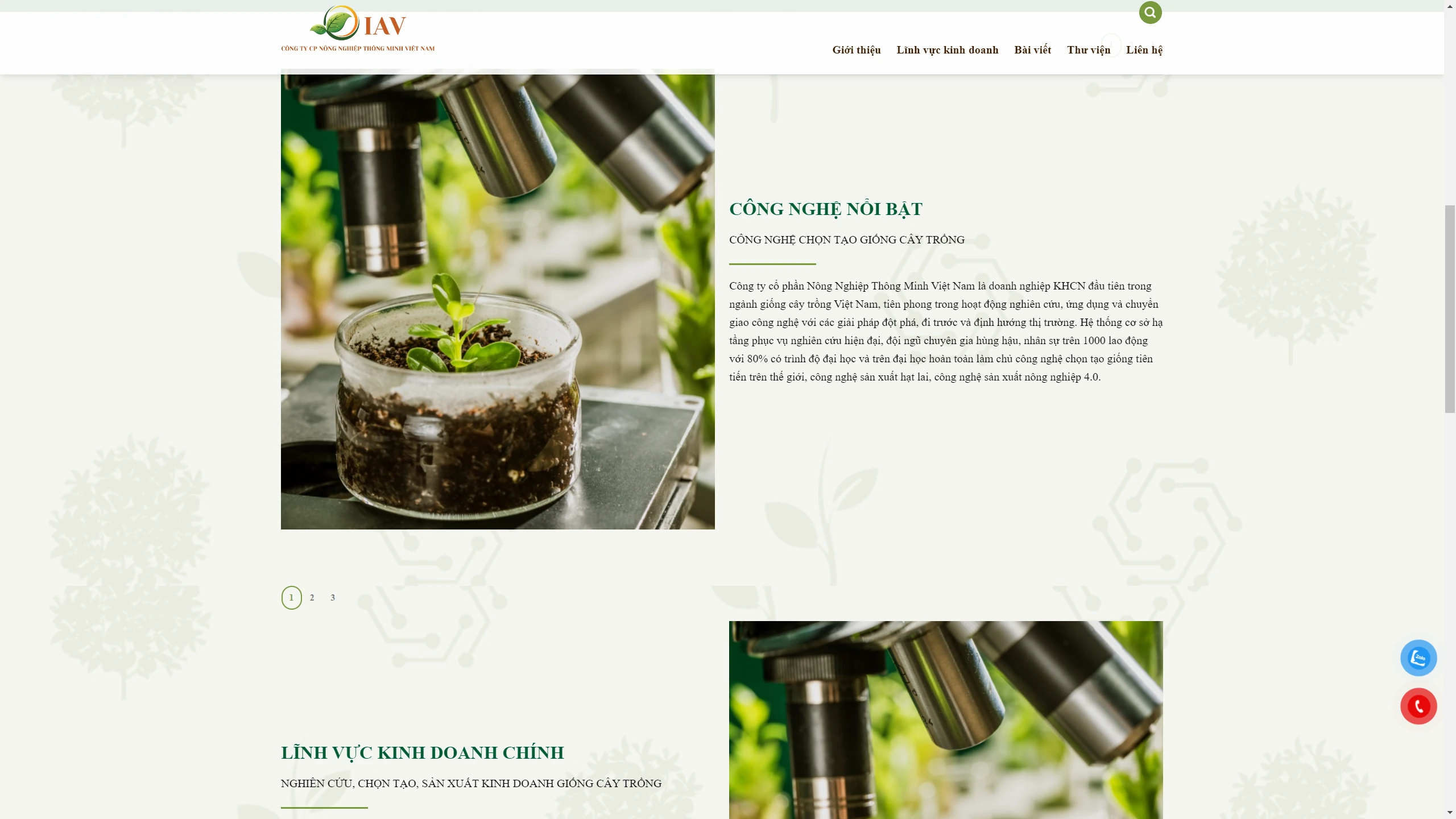 Mẫu Giao Diện Website Sản Xuất Hạt Giống Nông Nghiệp - ảnh 2