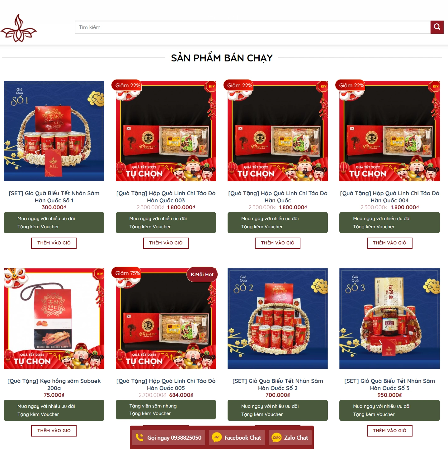 Mẫu Giao Diện Website Bán Nhân Sâm - ảnh 2