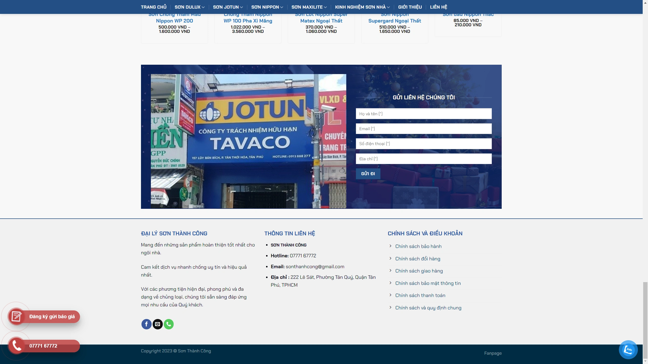 Mẫu Giao Diện Website Kinh Doanh Sơn Chuẩn Seo - ảnh 4