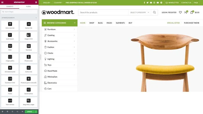 Themes WoodMart chính hãng tạo website bán hàng đa năng