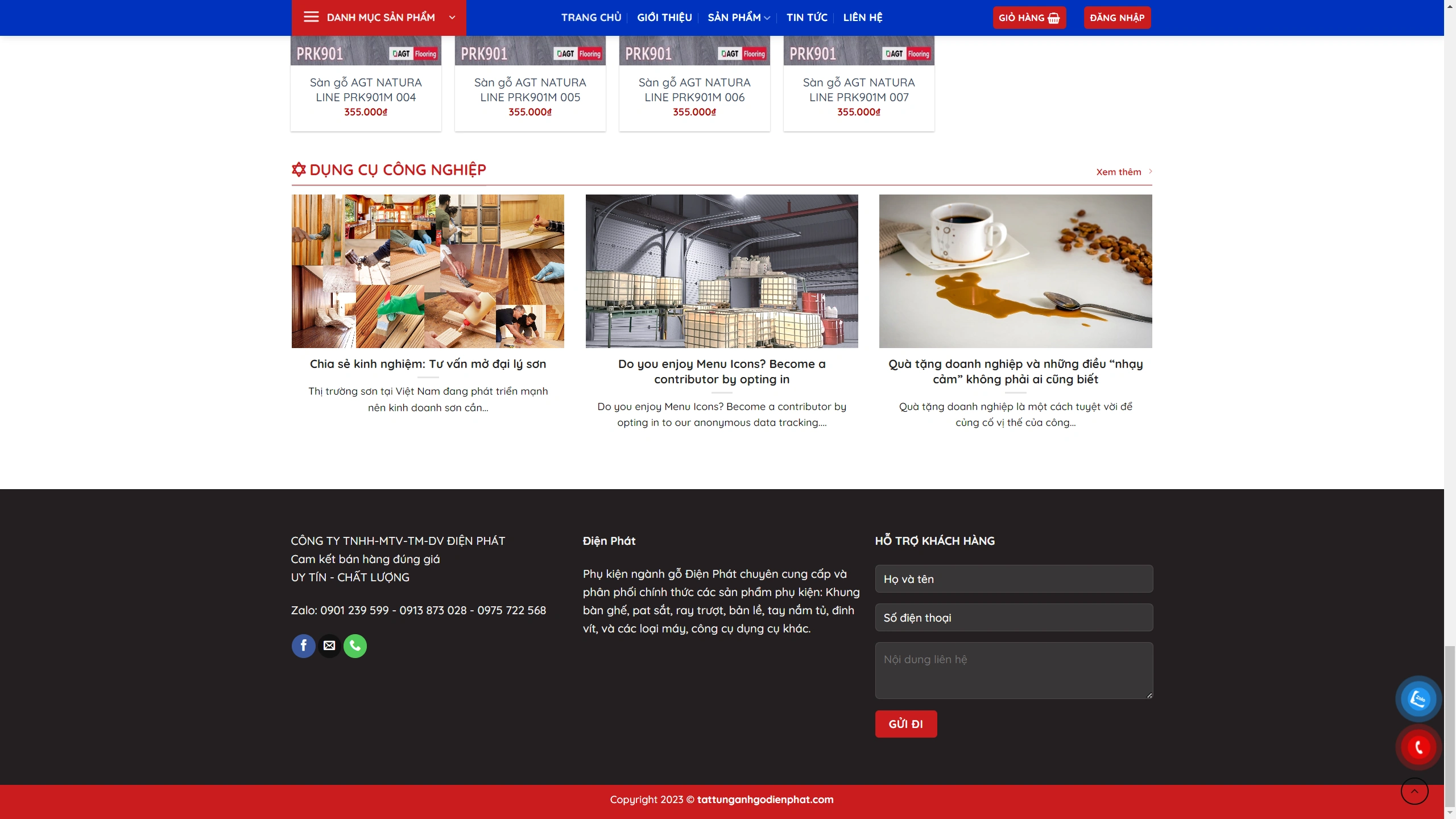 Website Phụ Kiện Ngành Gỗ Chuẩn Seo - ảnh 3