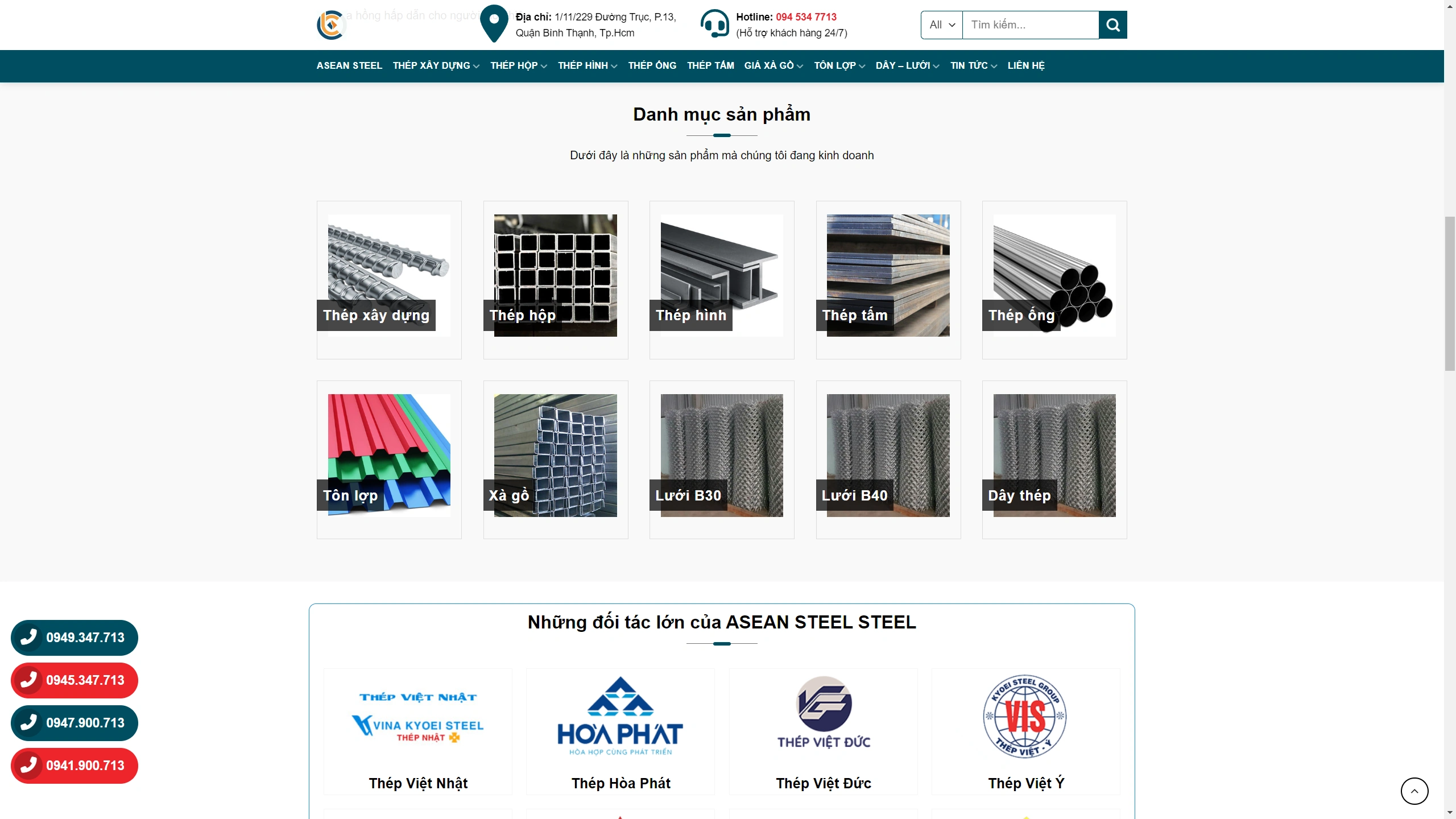 Mẫu Giao Diện Website Phân Phối Sắt Thép - ảnh 2