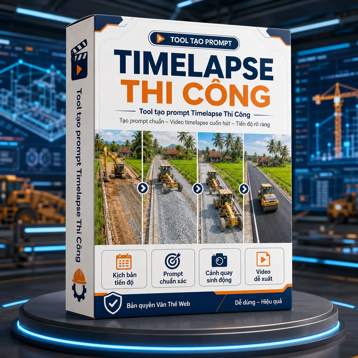 Tool Tạo Prompt Timelapse Thi Công