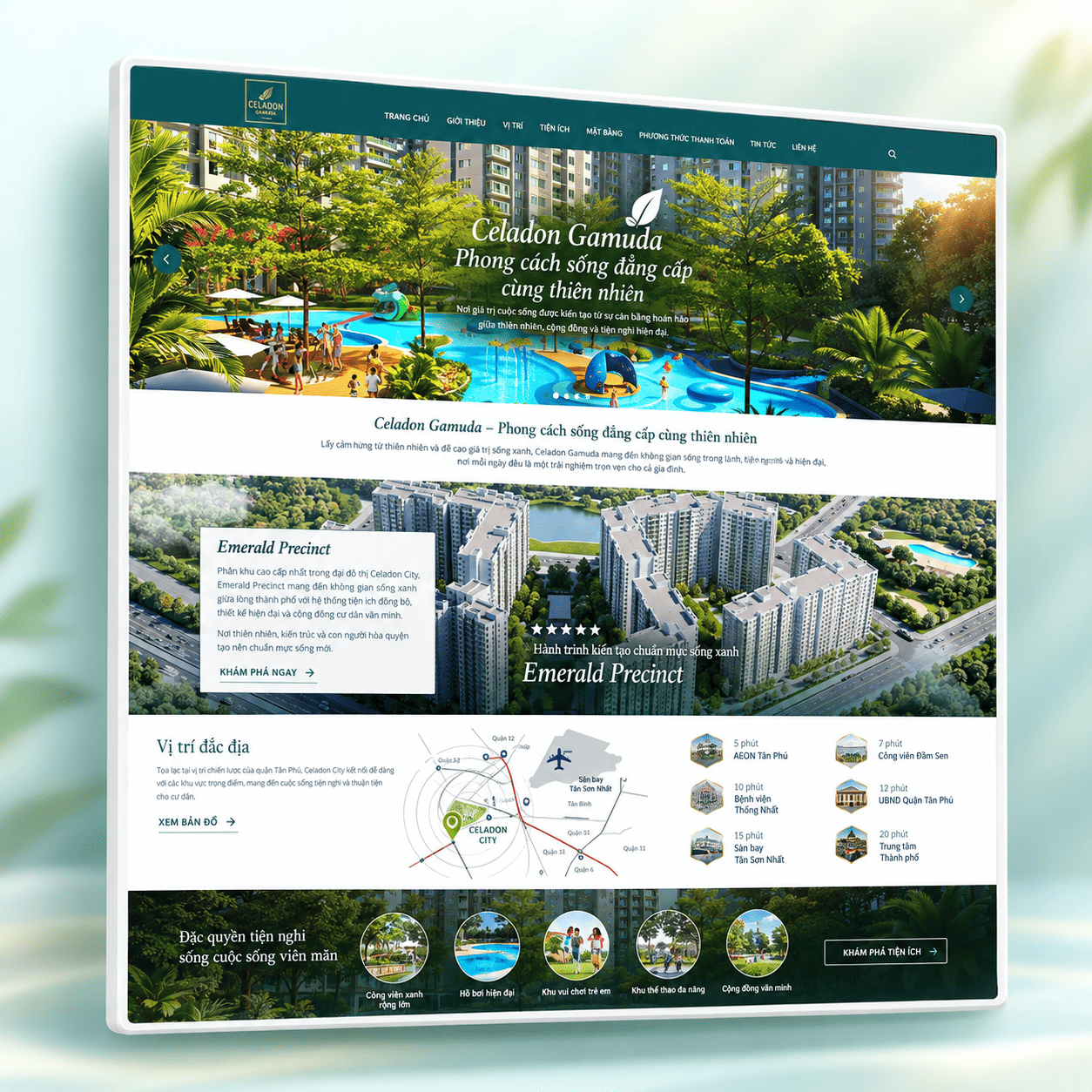 Mẫu Website Bất Động Sản 2 Chuẩn SEO