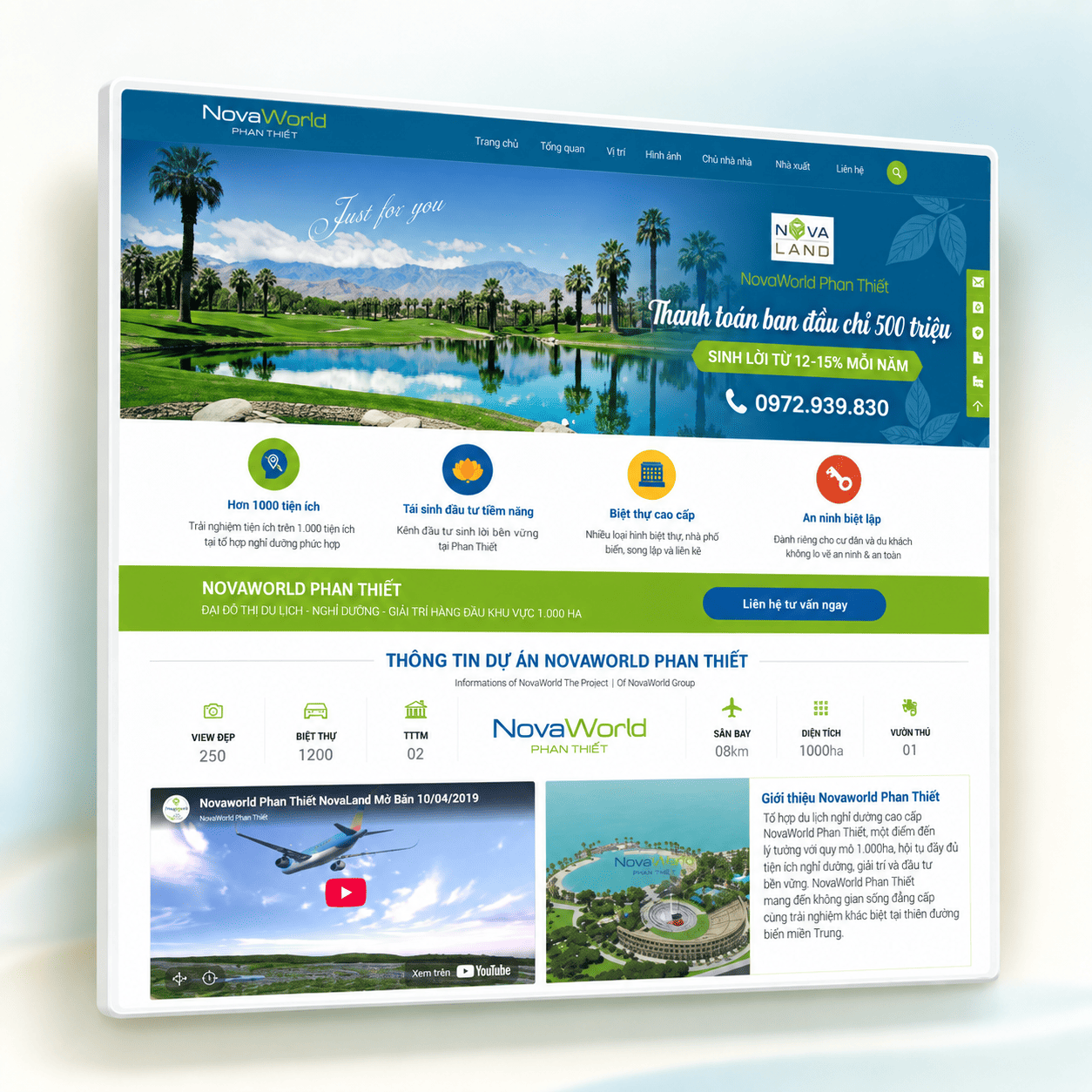 Mẫu Website Bất Động Sản 5 Chuẩn SEO | Landing Page