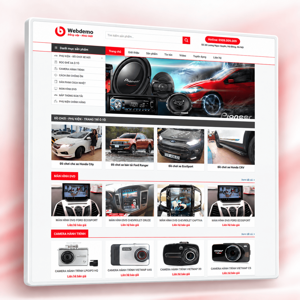 Mẫu Website Sale Car | Xe hơi Chuẩn SEO