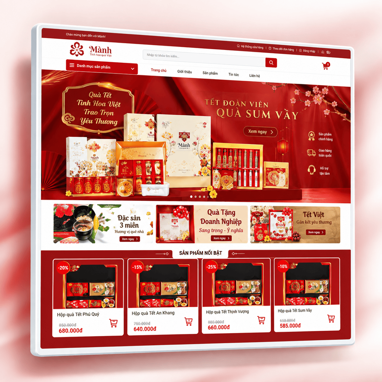 Mẫu Website Bán Nhân Sâm Chuẩn SEO