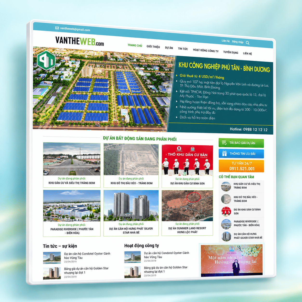 Mẫu Website Bất Động Sản 1 Chuẩn SEO